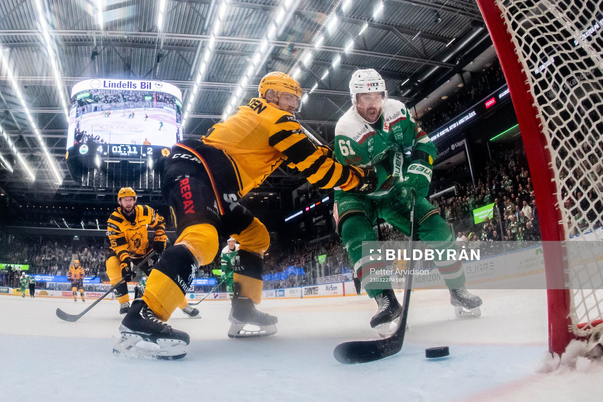 Rögles Ludvig Larsson gör 5-2 målet