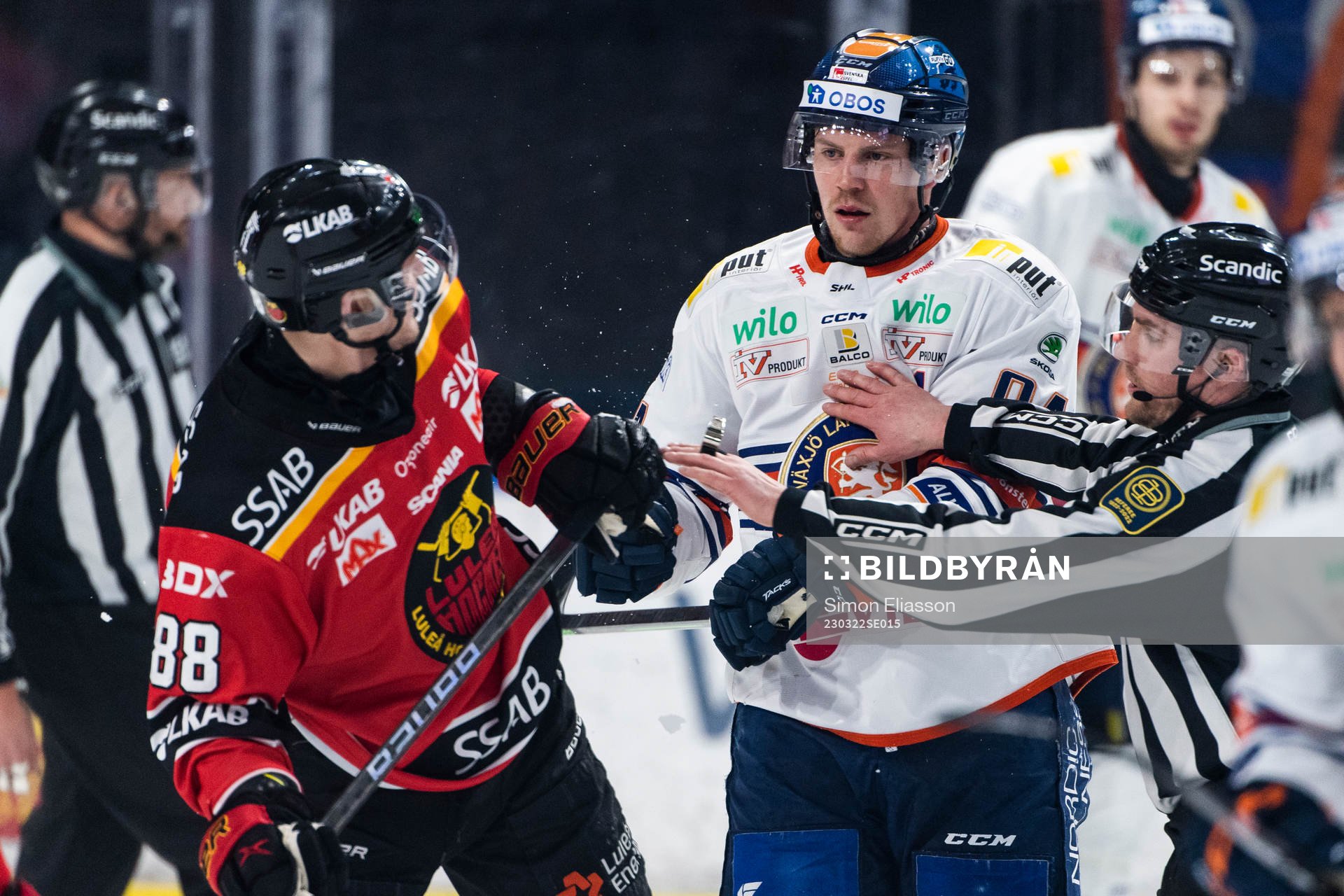 Luleås Joonas Rask och Växjös Joel Persson