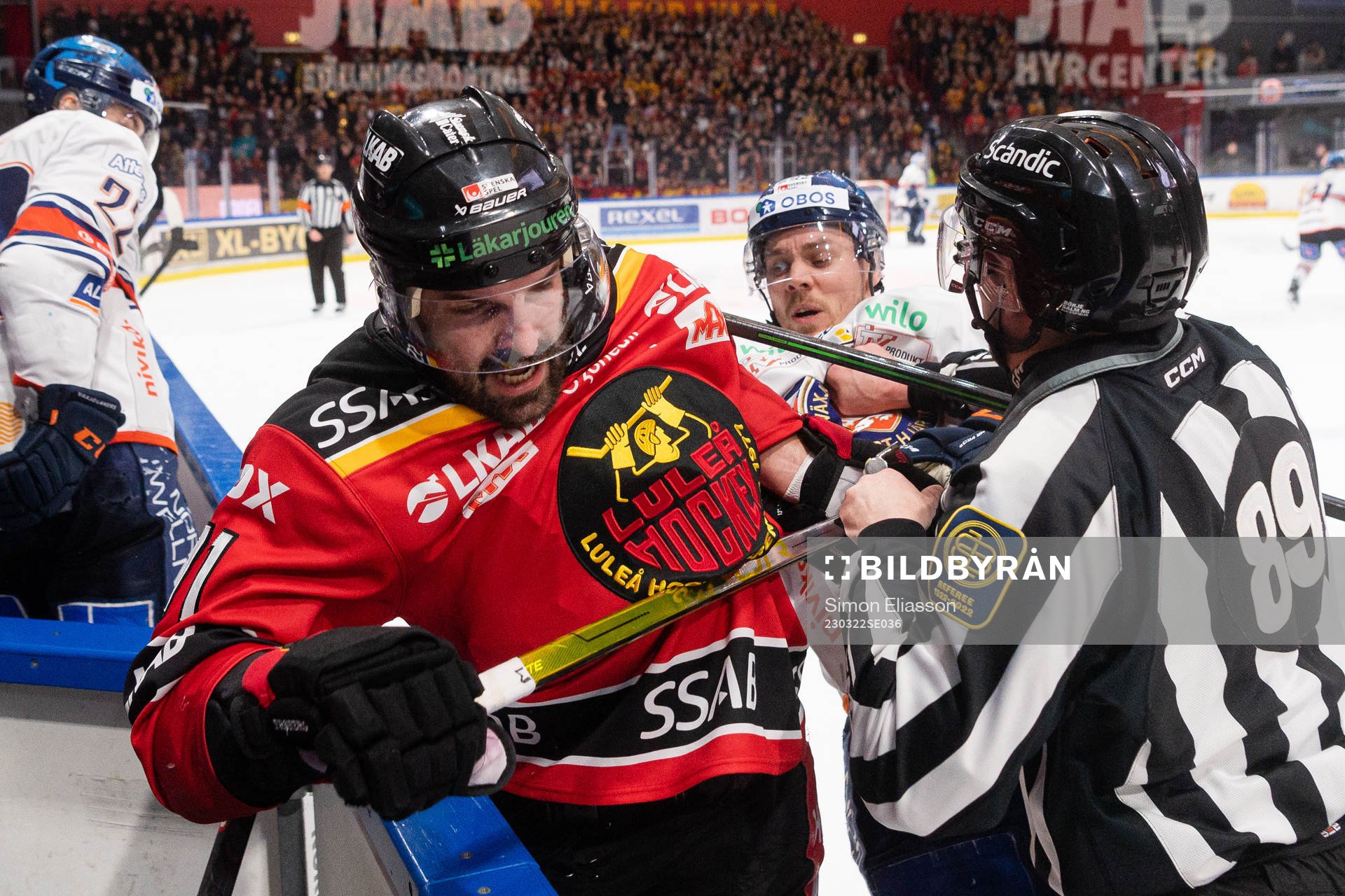 Luleås Linus Fröberg och Växjös Joel Kellman