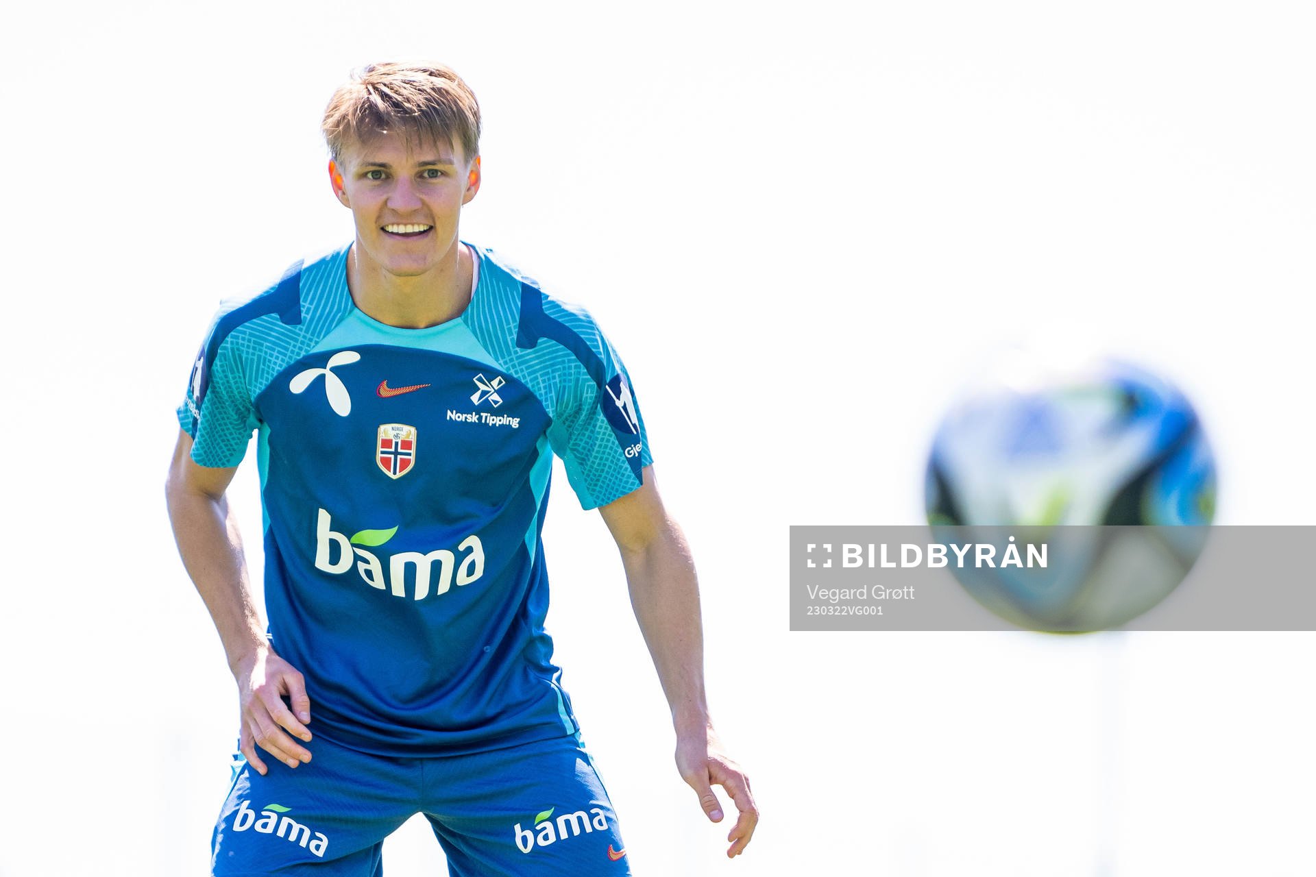 Martin Ødegaard of the Norwegian national football team