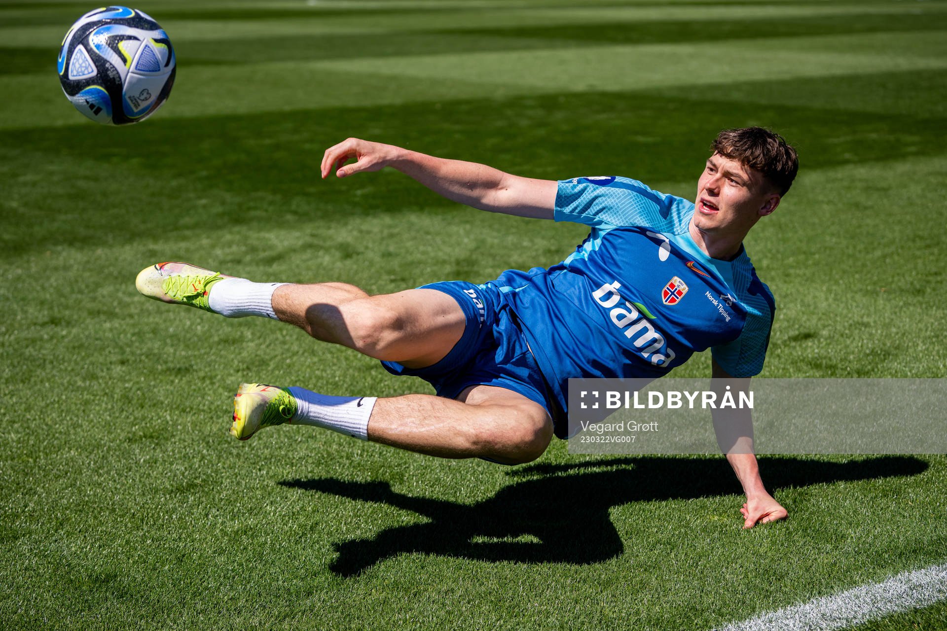 Jørgen Strand Larsen of the Norwegian national football
