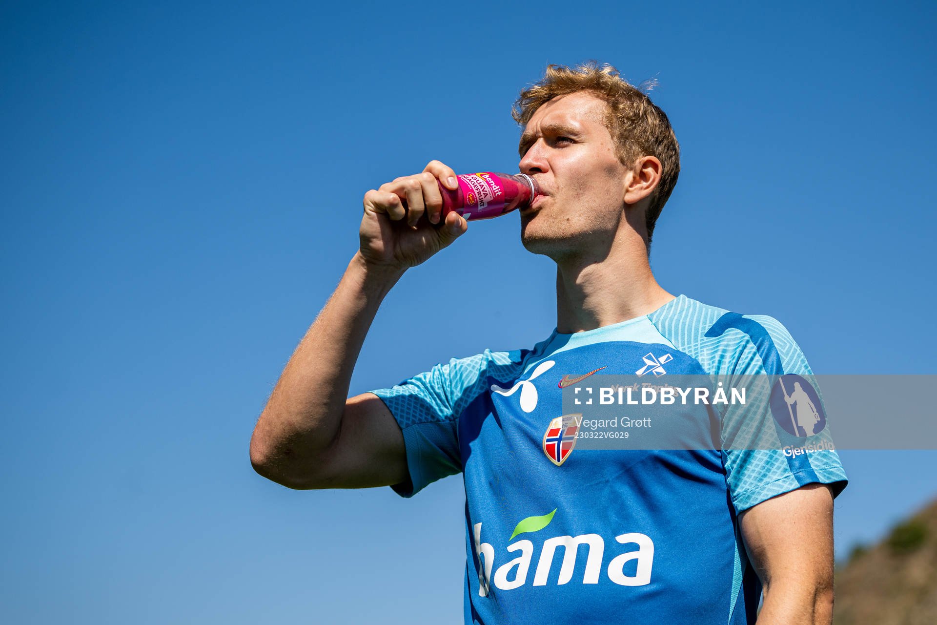 Ola Solbakken of the Norwegian national football team