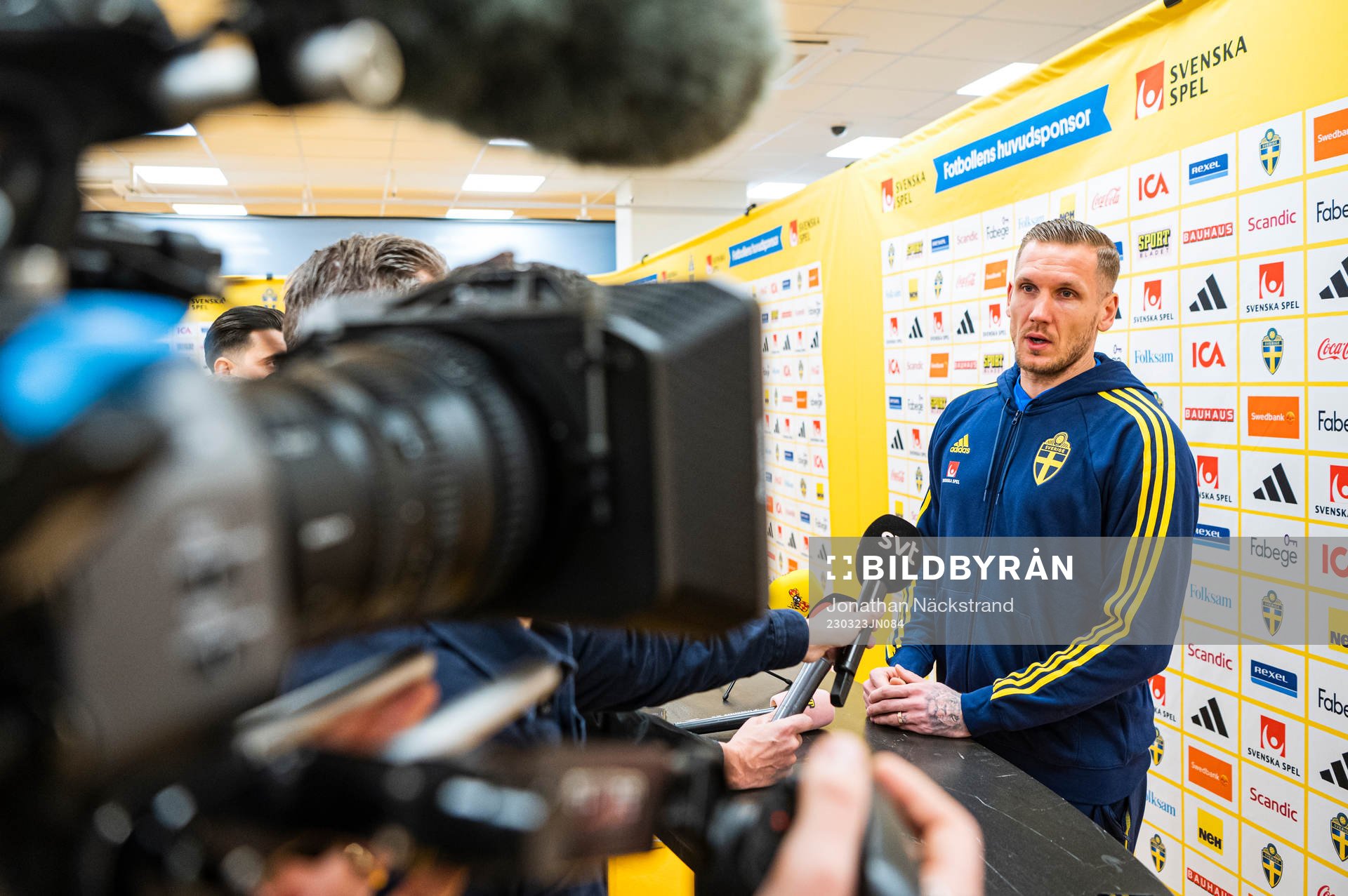 Goalkeeper Robin Olsen of the Swedish national football team