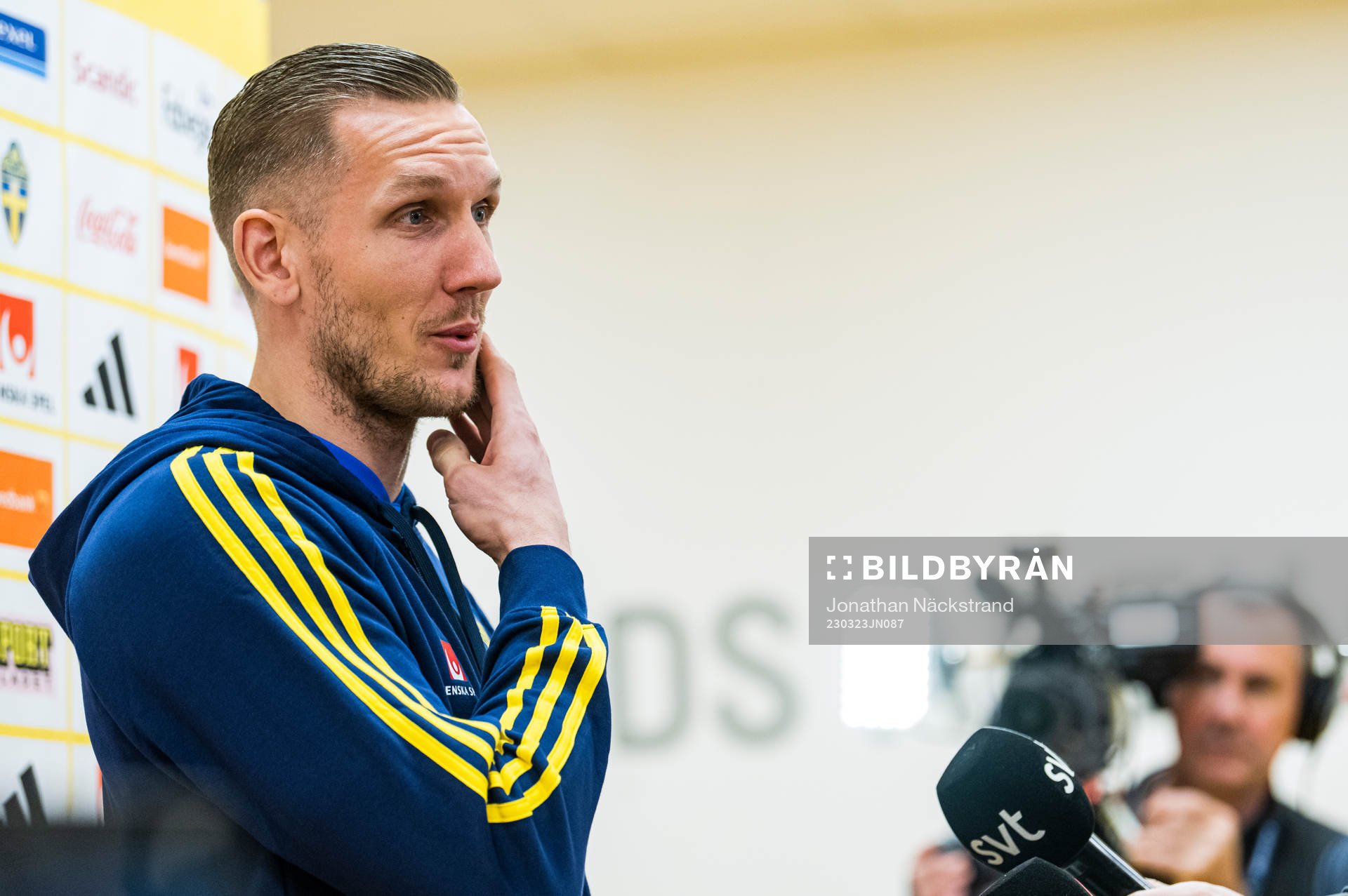 Goalkeeper Robin Olsen of the Swedish national football team