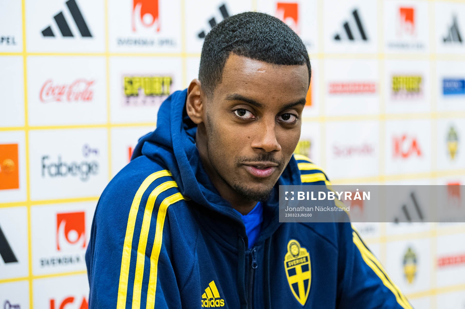 Alexander Isak of the Swedish national football team