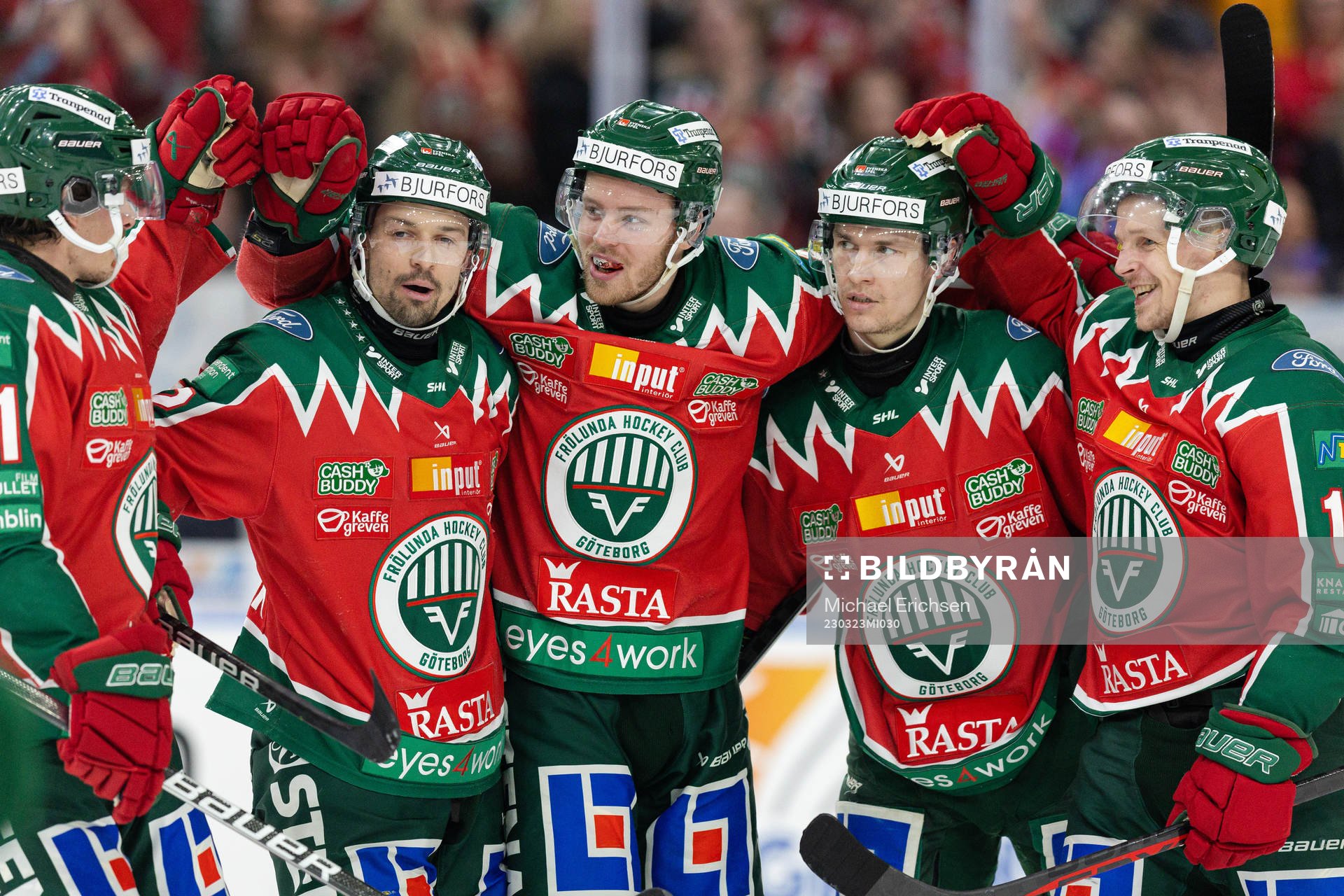 Frölundas Filip Johansson jublar