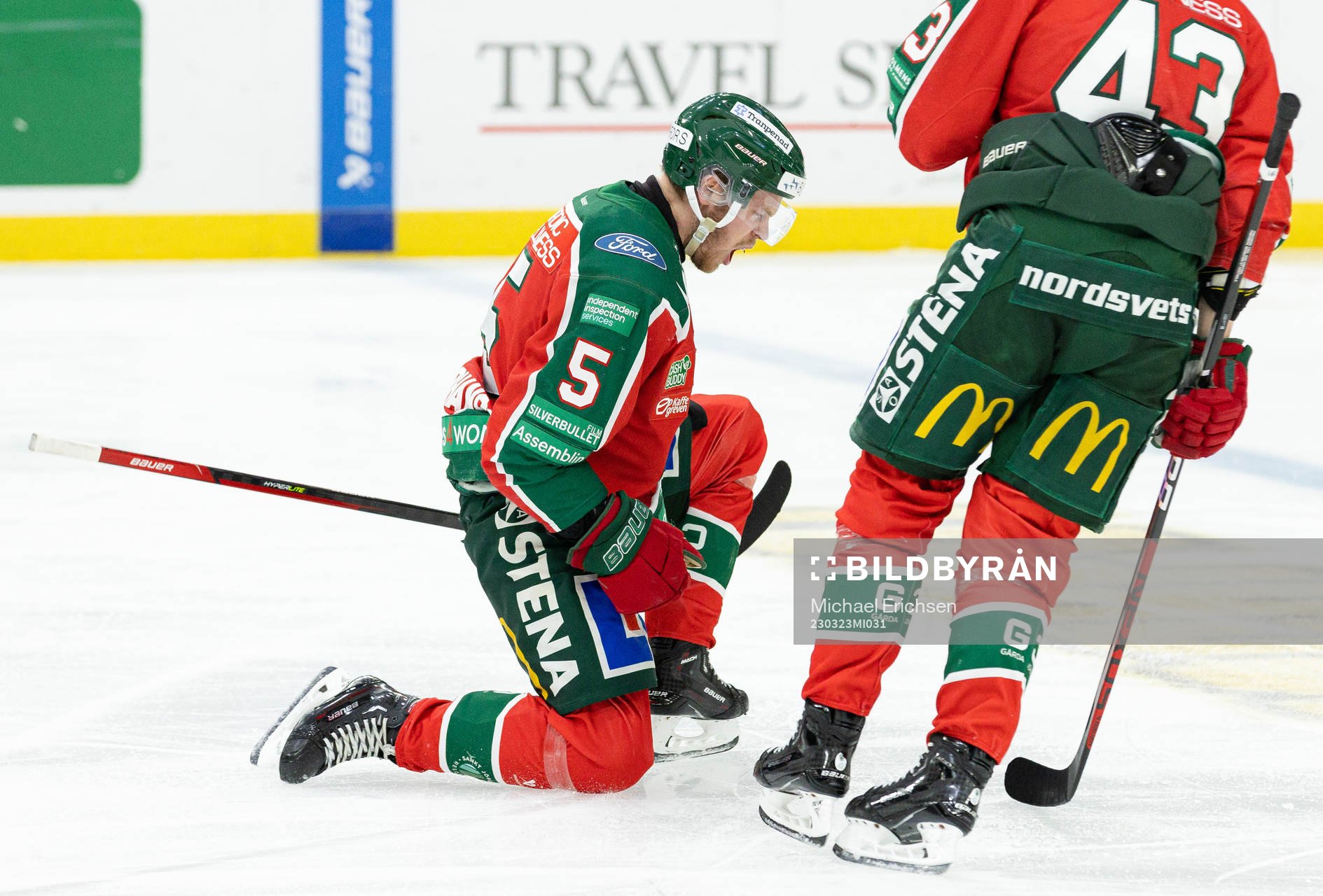 Frölundas Filip Johansson jublar