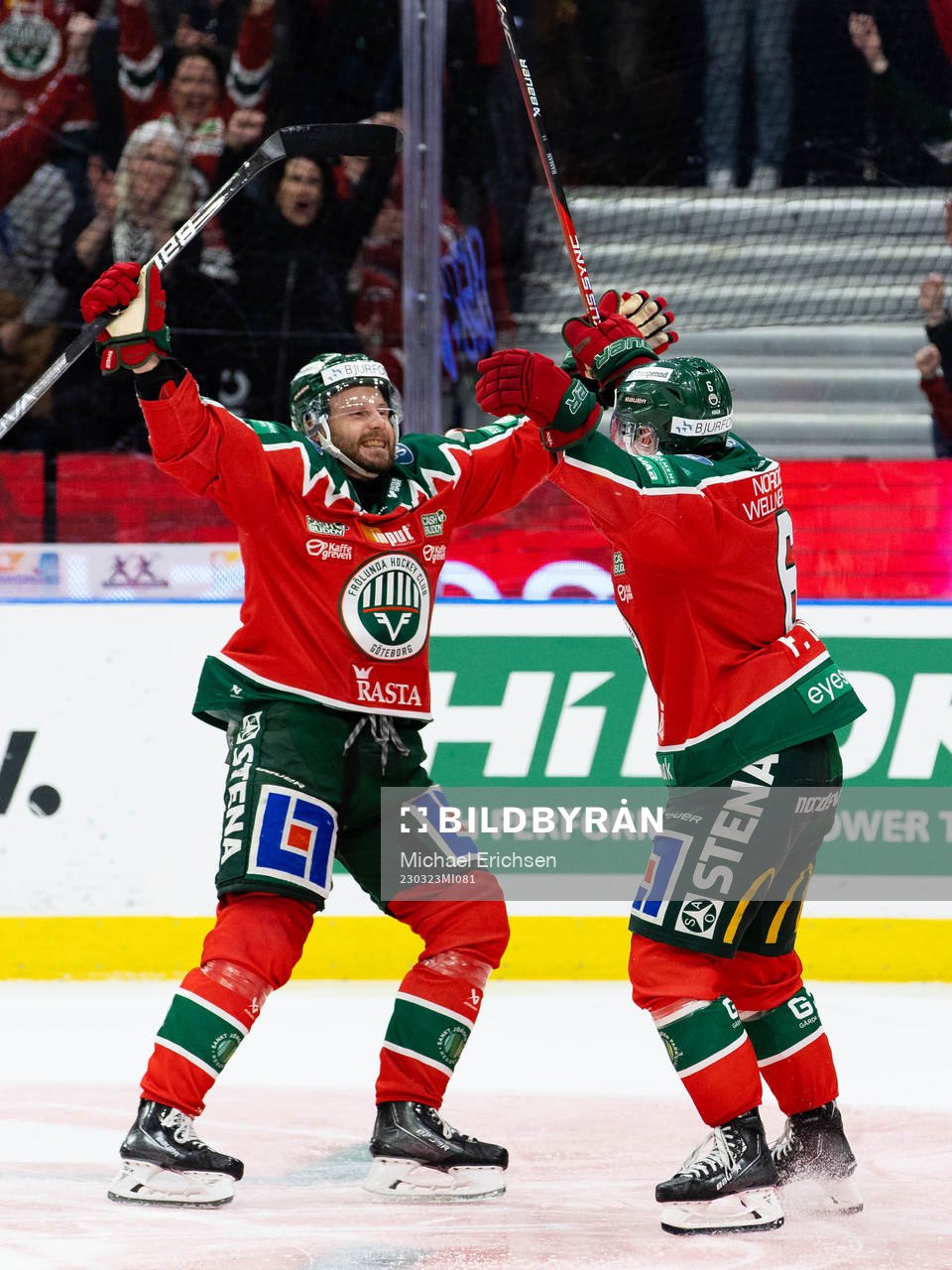 Frölundas Filip Hasa jublar
