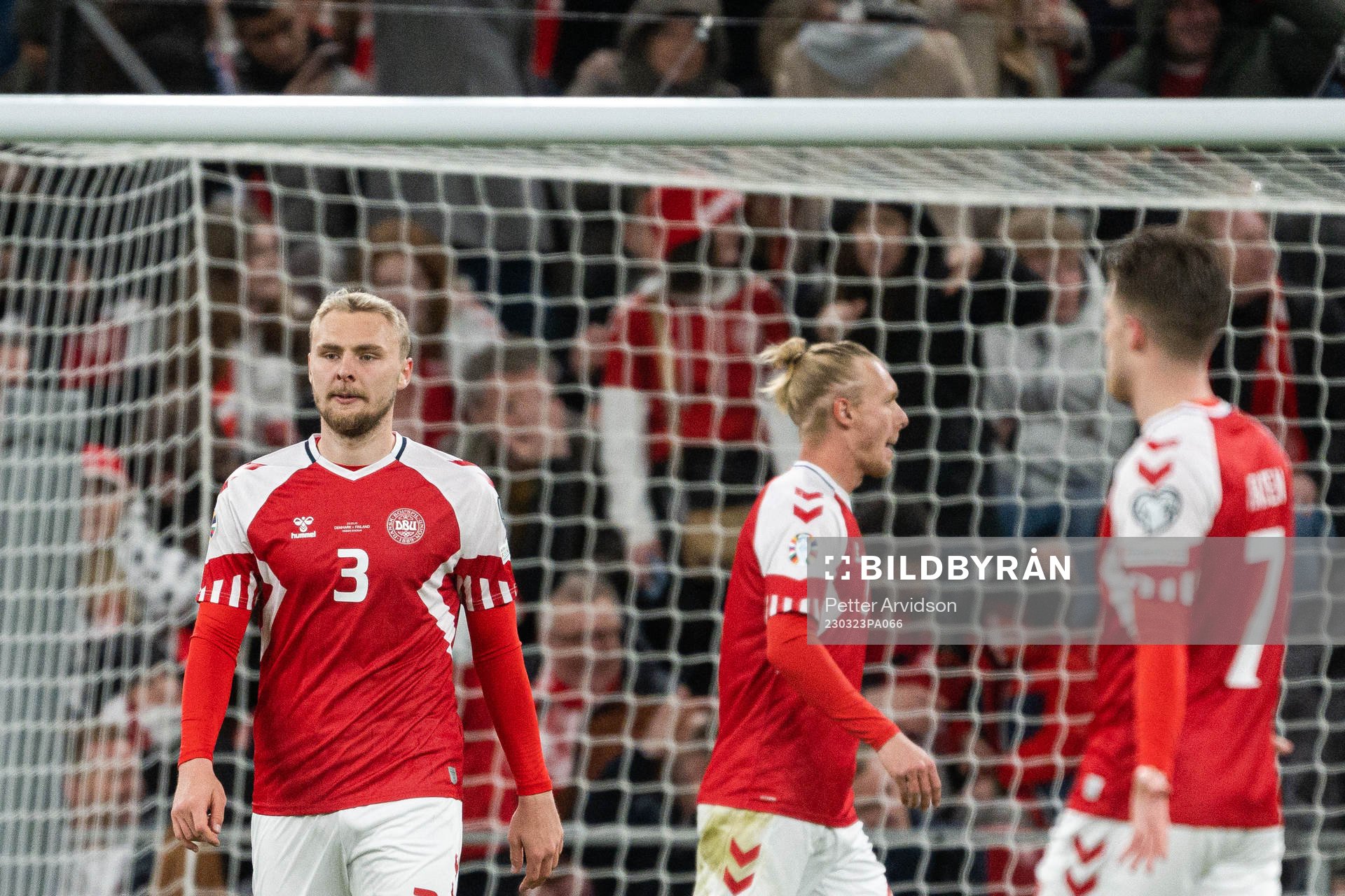 Victor Nelsson of Denmark looks dejected