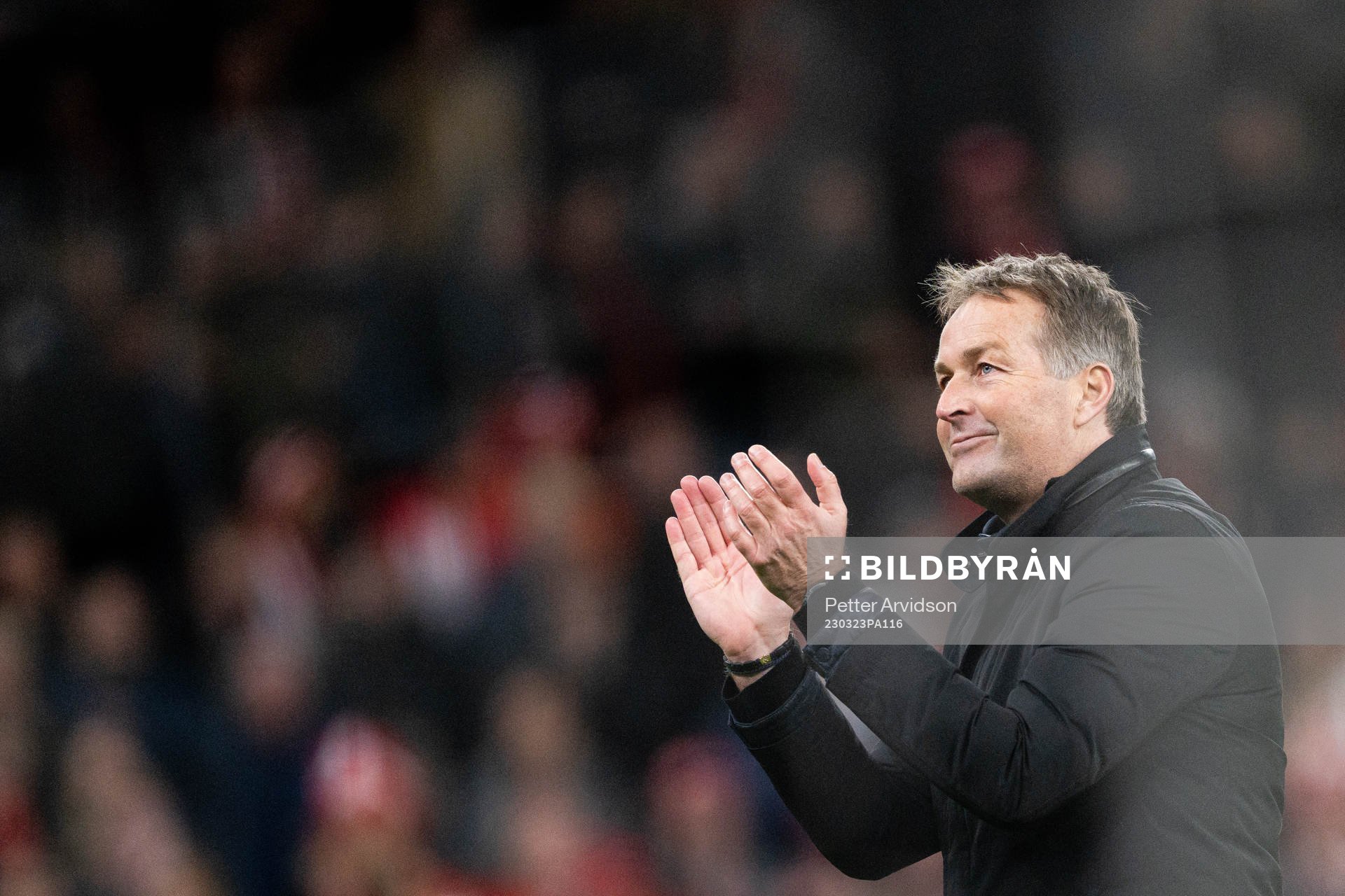 Head coach Kasper Hjulmand of Denmark celebrates
