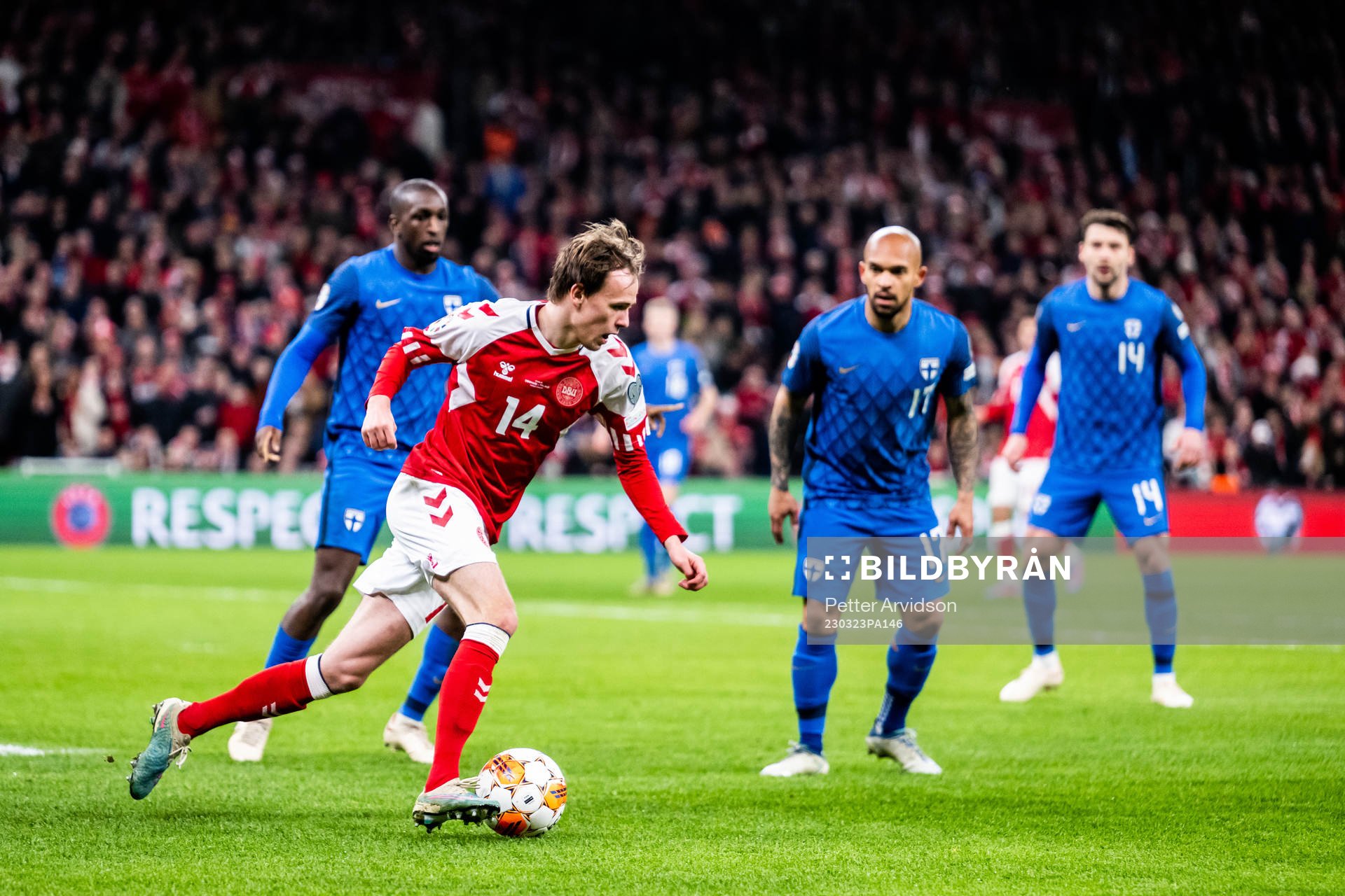 Mikkel Damsgaard of Denmark