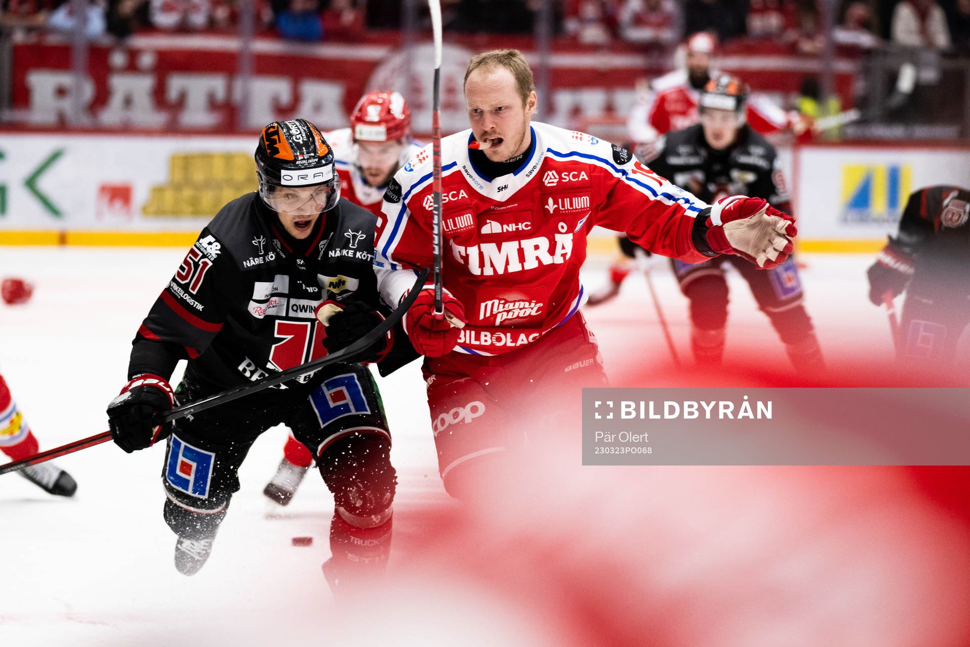 Örebros Kristian Näkyvä och Timrås Erik Andersson