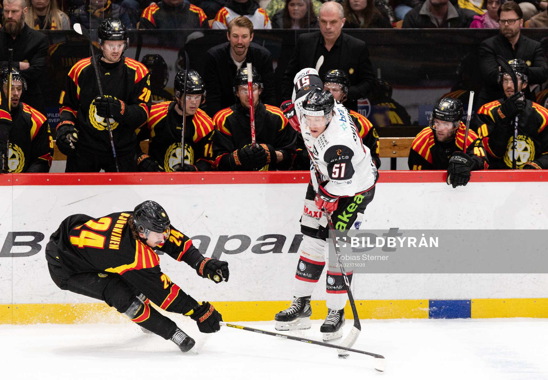 Brynäs Hannes Björninen och Malmö Redhawks Emil