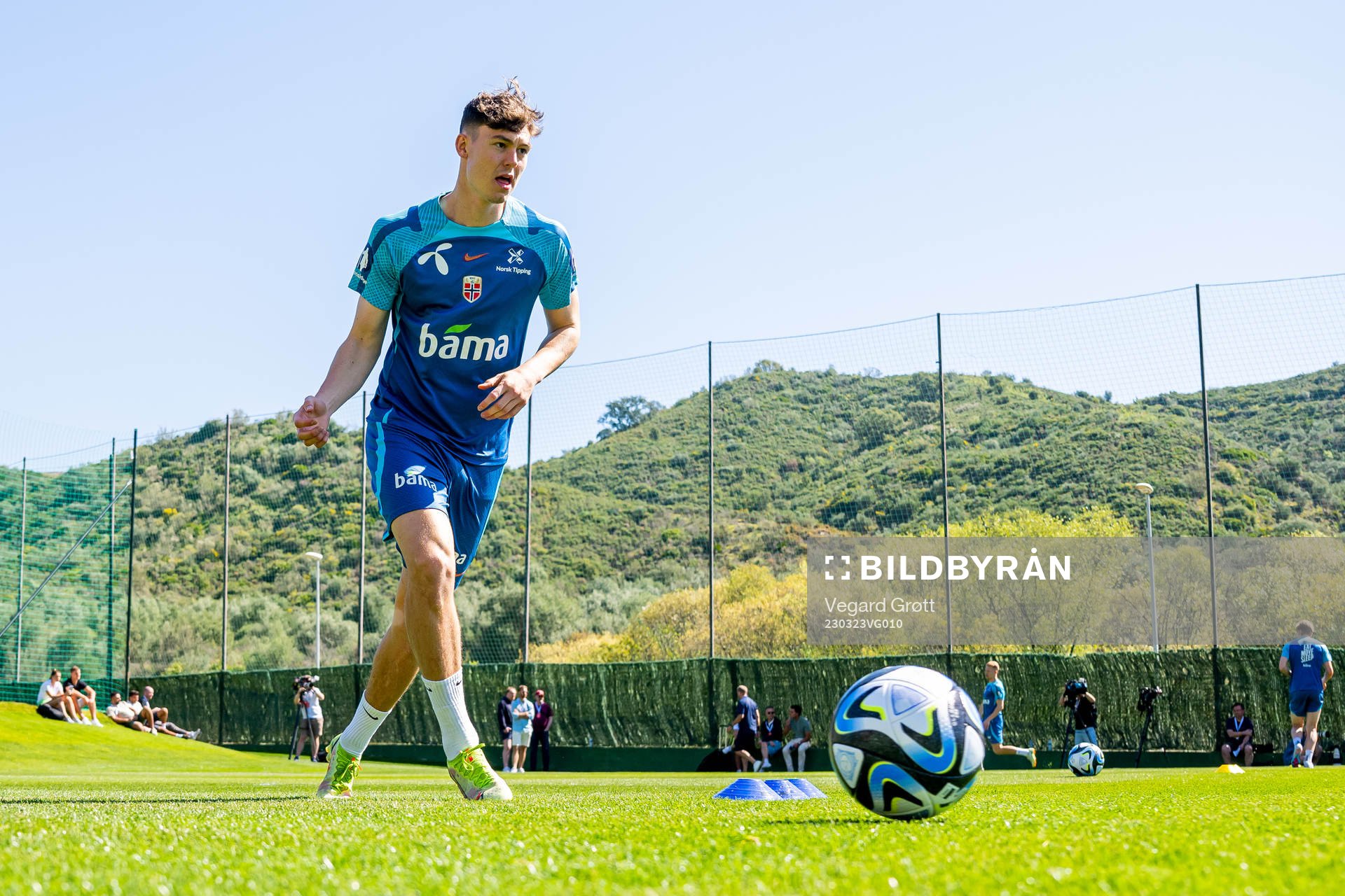 Jørgen Strand Larsen of the Norwegian national football