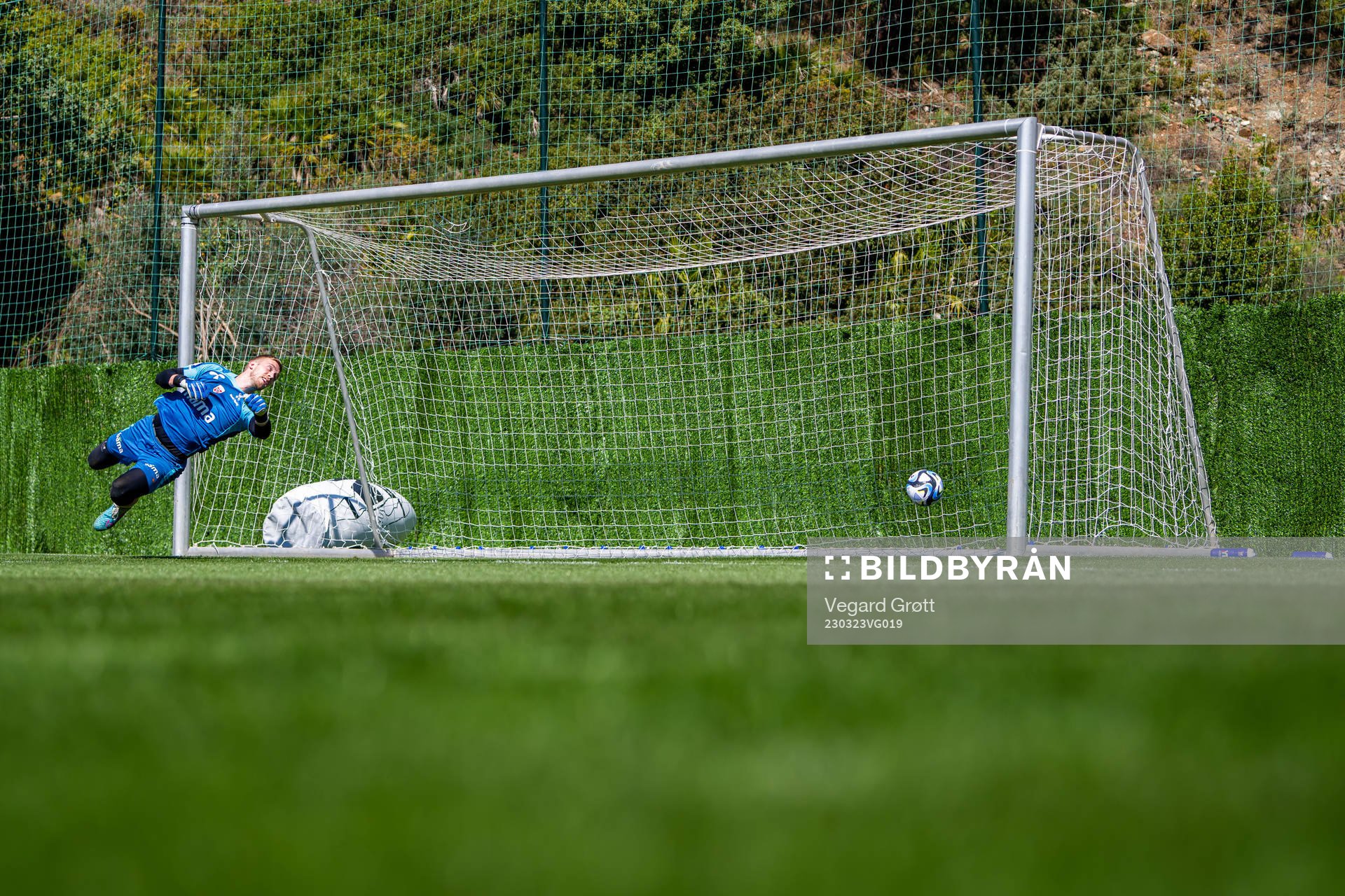 Goalkeeper Egil Selvik of the Norwegian national football