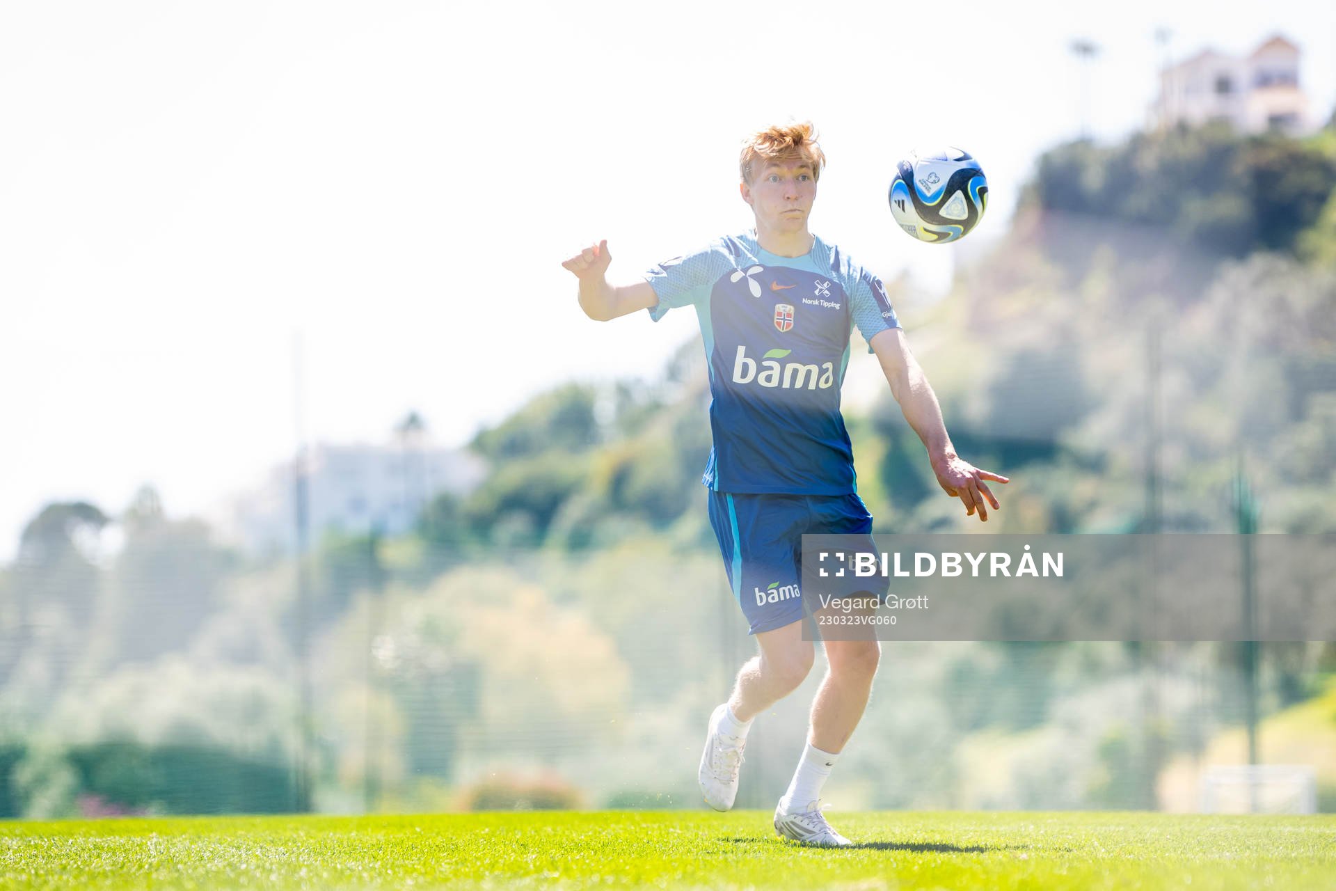 Birger Meling of the Norwegian national football team