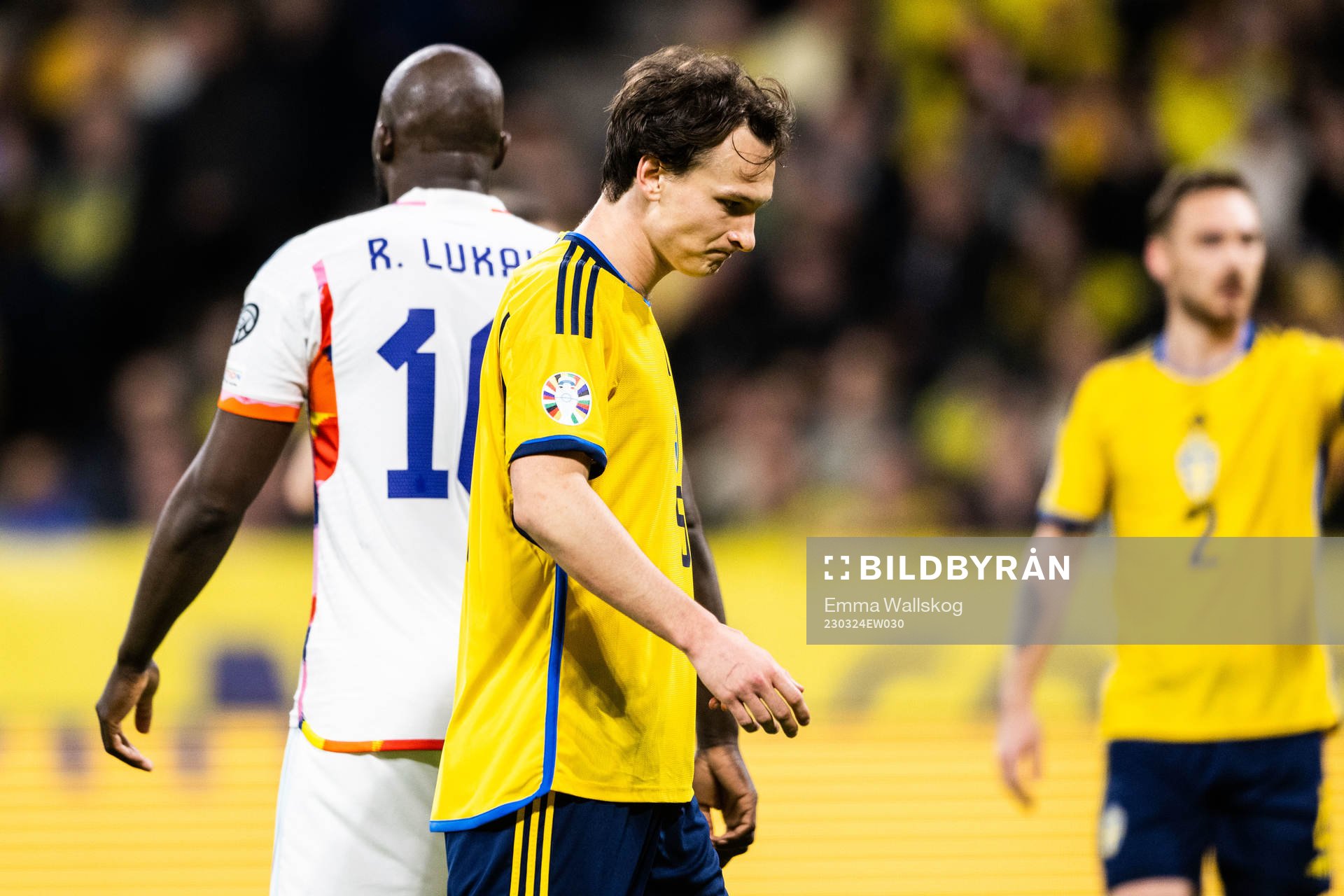 Hjalmar Ekdal of Sweden looks dejected