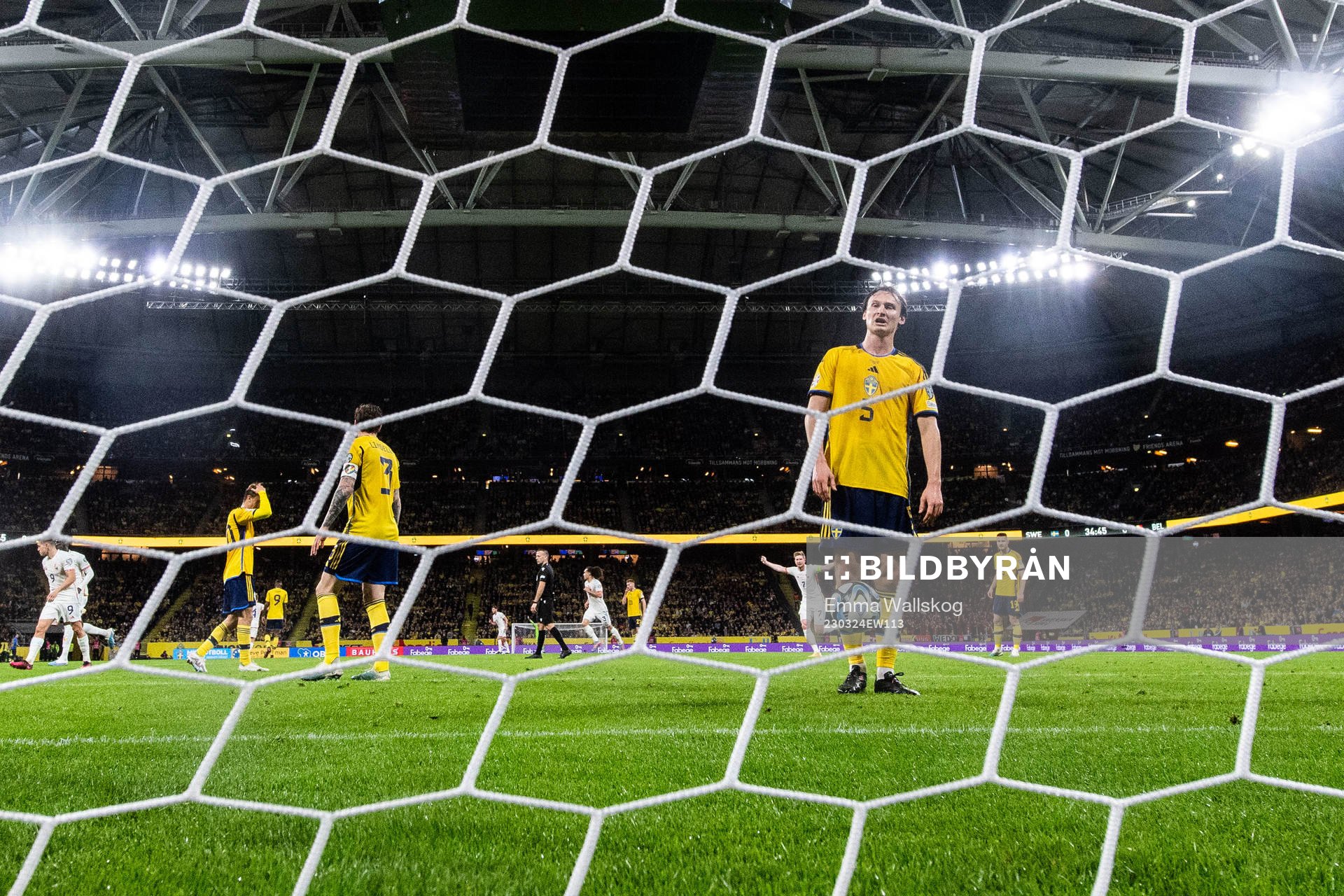 Hjalmar Ekdal of Sweden looks dejected