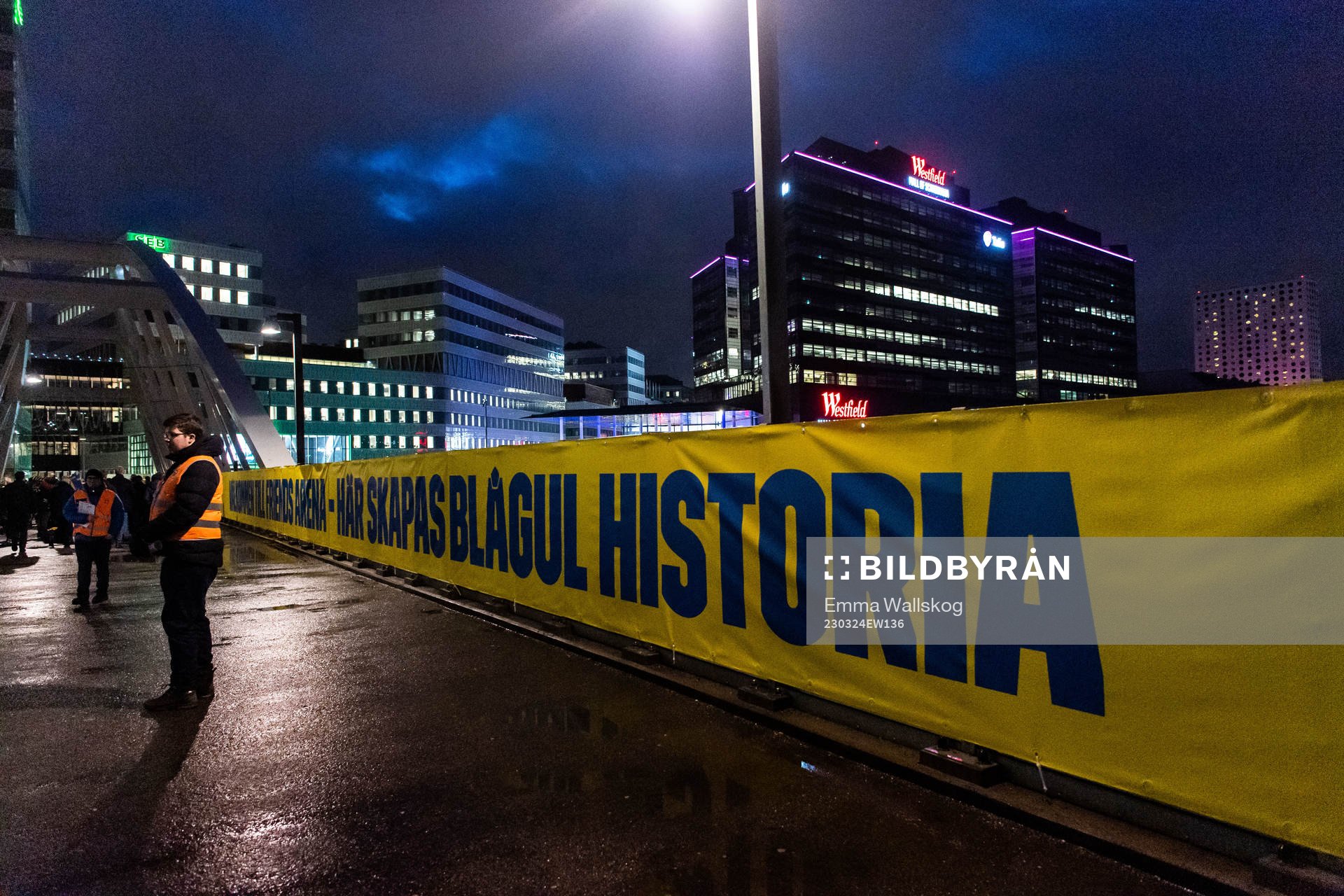 Banners outside