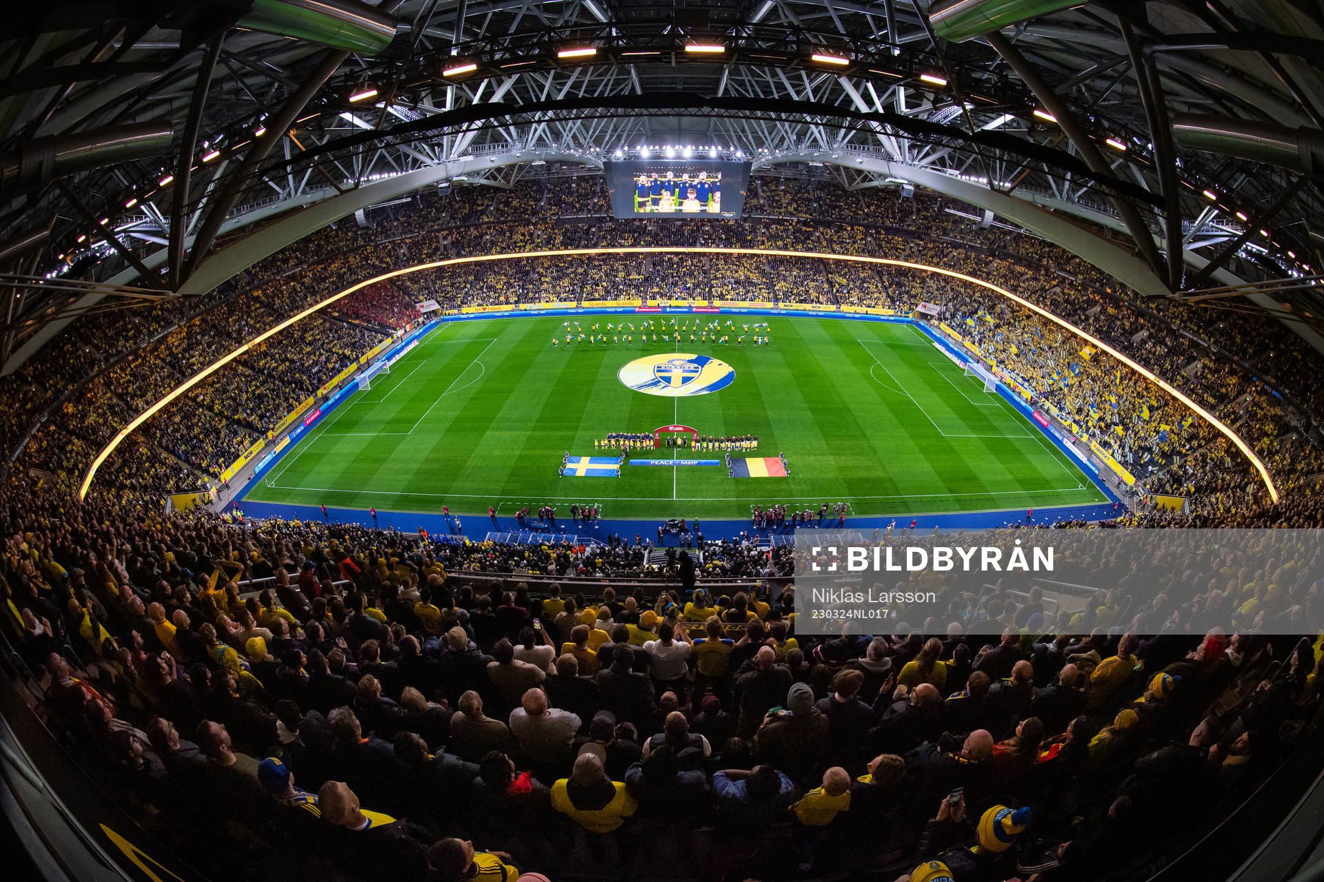 General view of Friends Arena