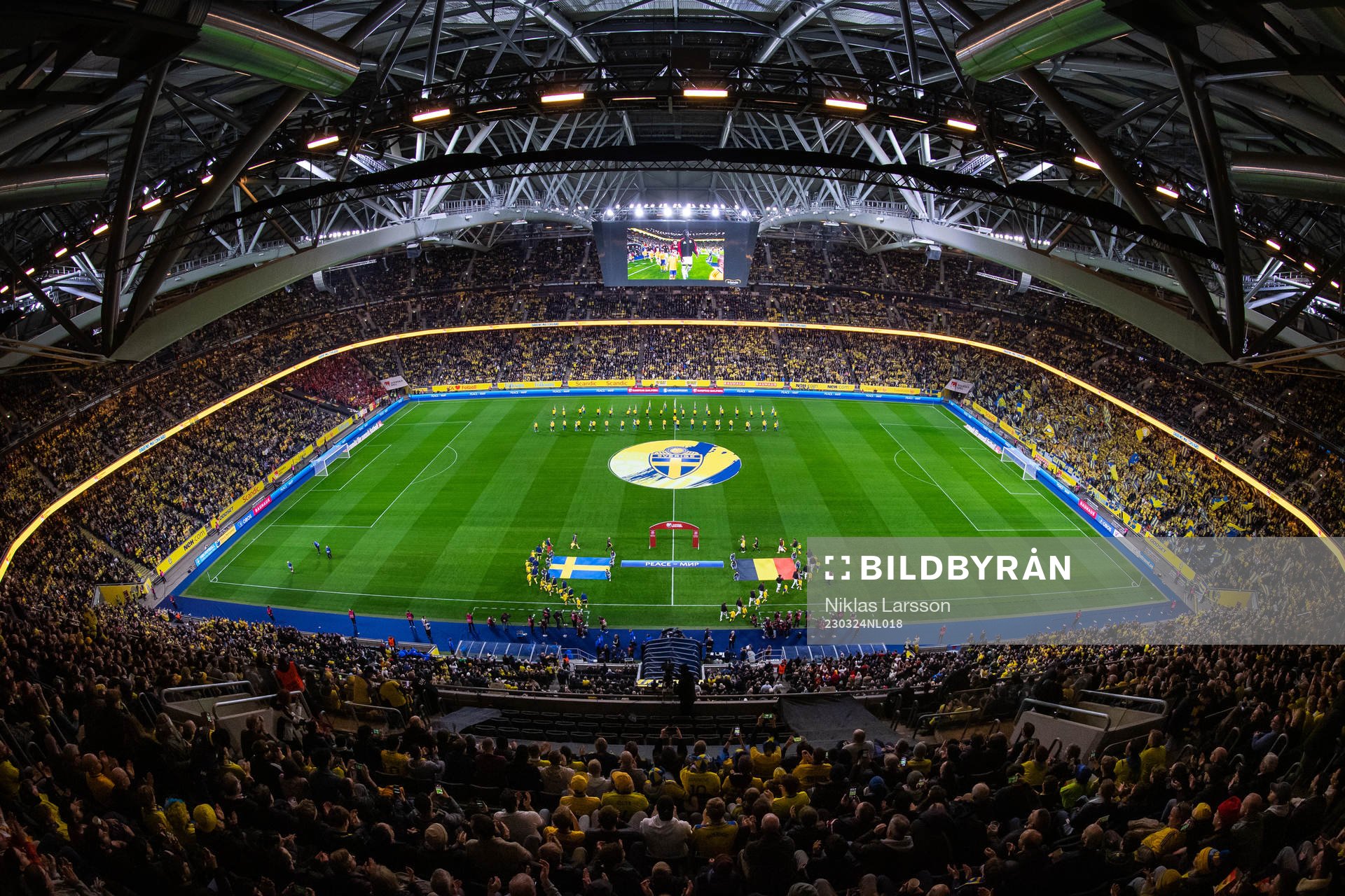 General view of Friends Arena
