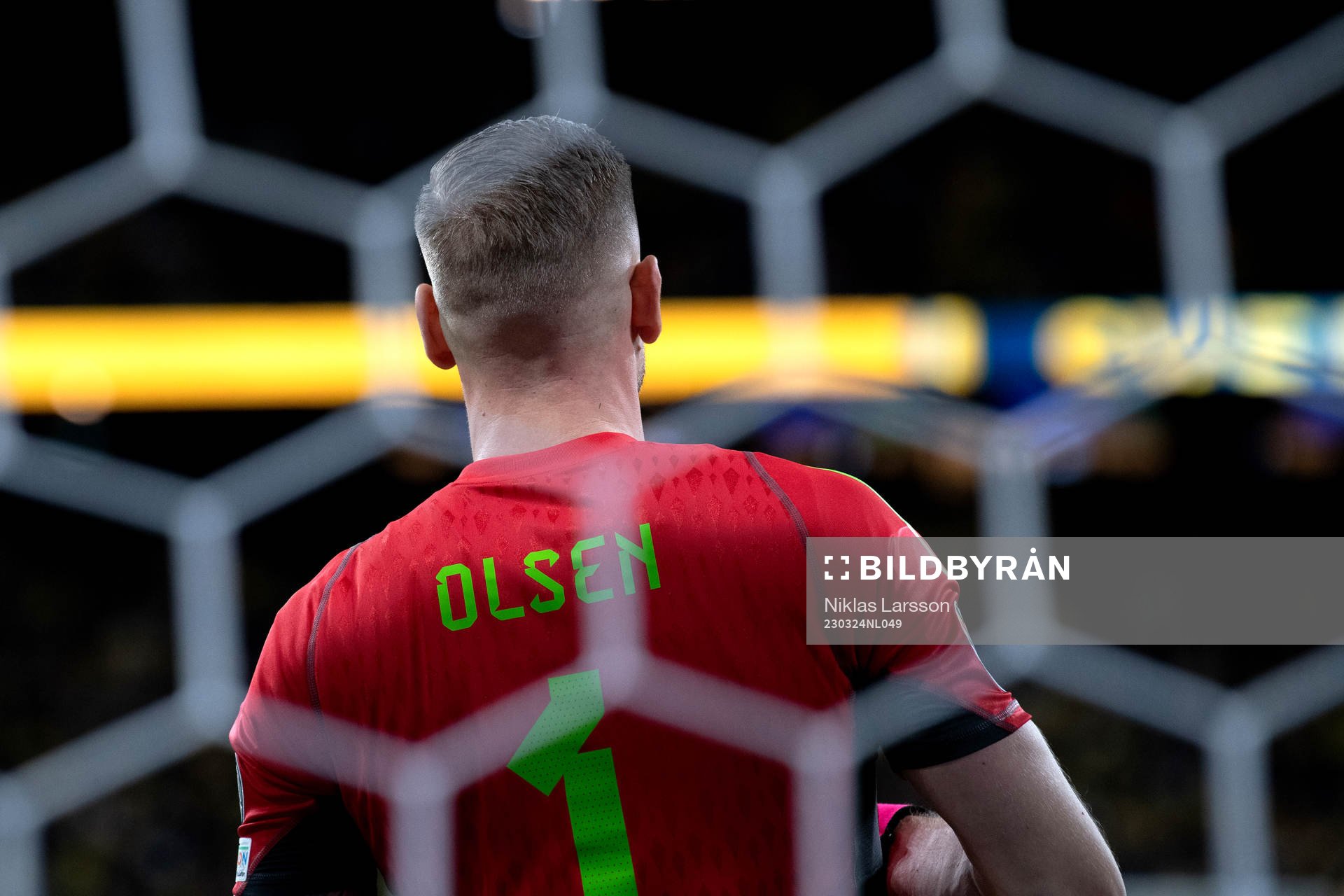 Goalkeeper Robin Olsen of Sweden