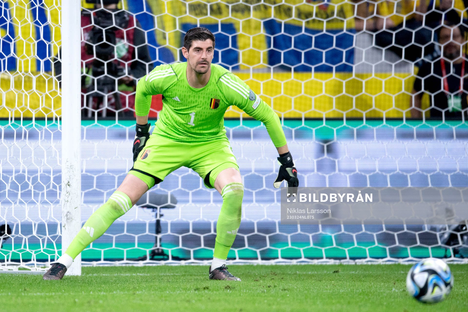 Goalkeeper Thibaut Courtois of Belgium
