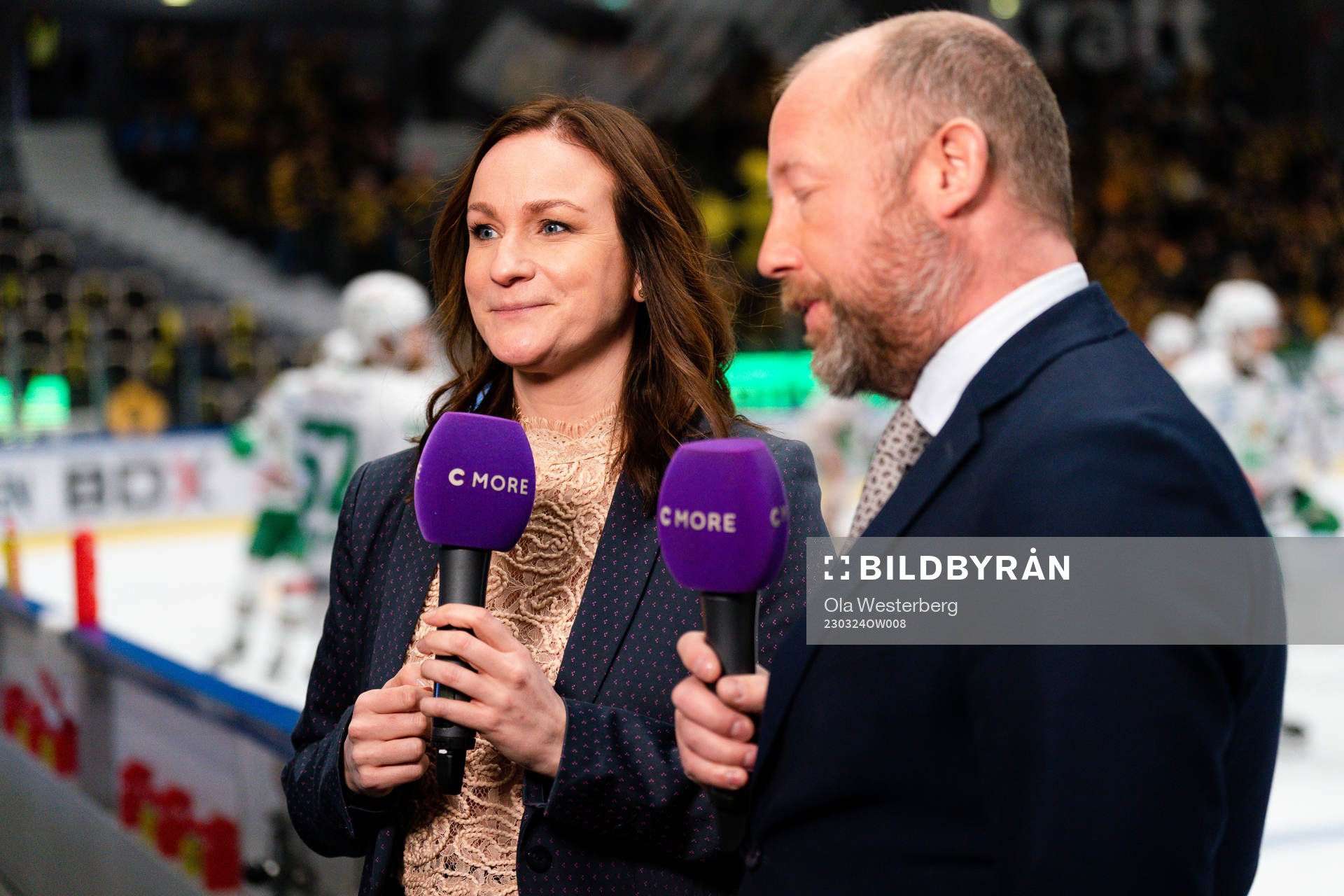 Cmores Lena Sundvist och Petter Rönnqvist