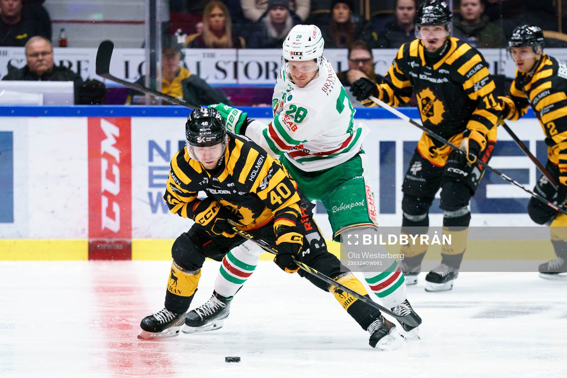 Skellefteå AIKs Andreas Wingerli och Rögles Anton