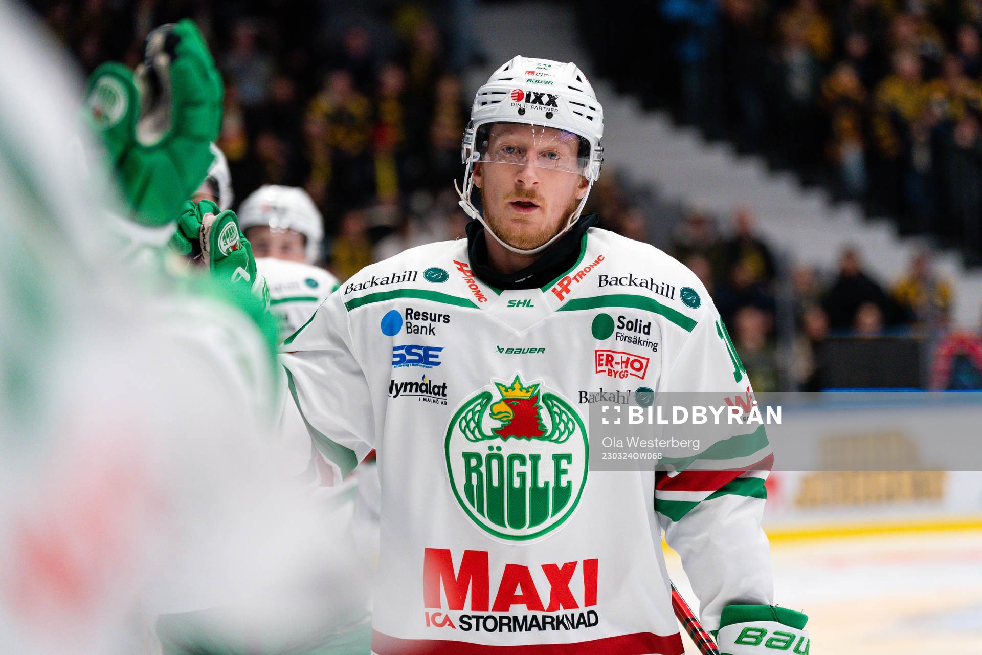 Rögles Simon Hjalmarsson jublar