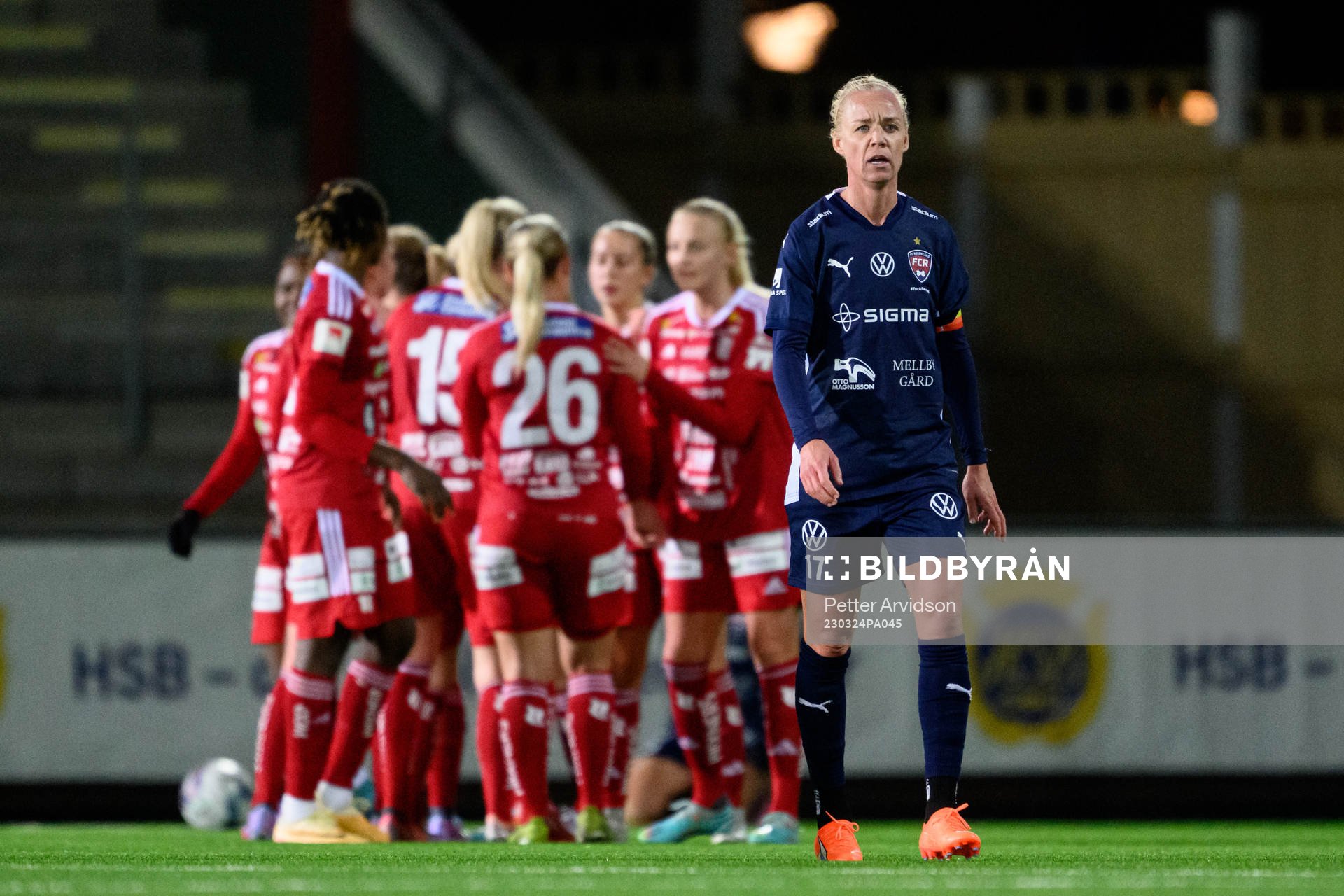 FC Rosengårds Caroline Seger deppar
