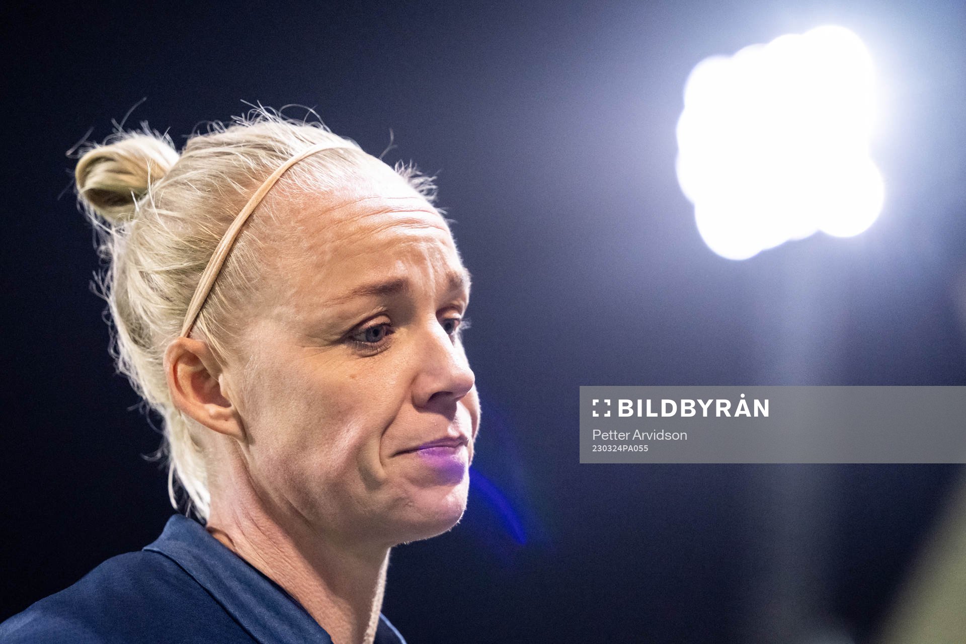 FC Rosengårds Caroline Seger blir intervjuad