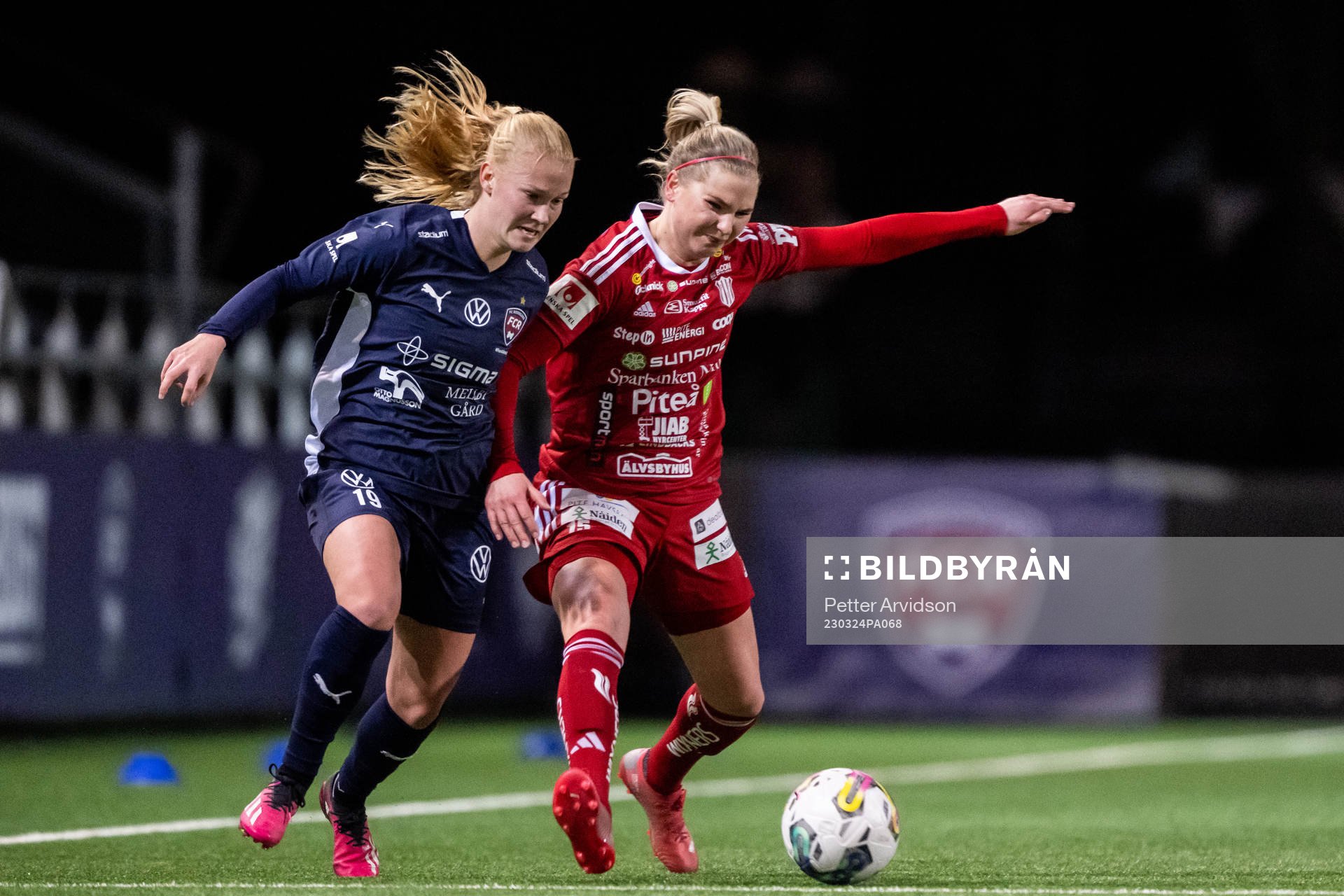 FC Rosengårds Sofie Bruun Bredgaard och Piteås Ellen