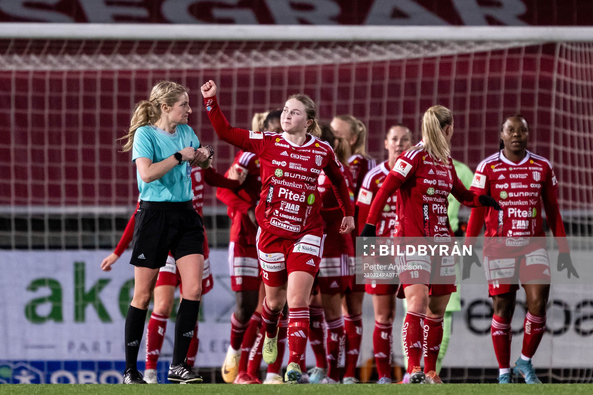 Piteås Hanna Andersson jublar