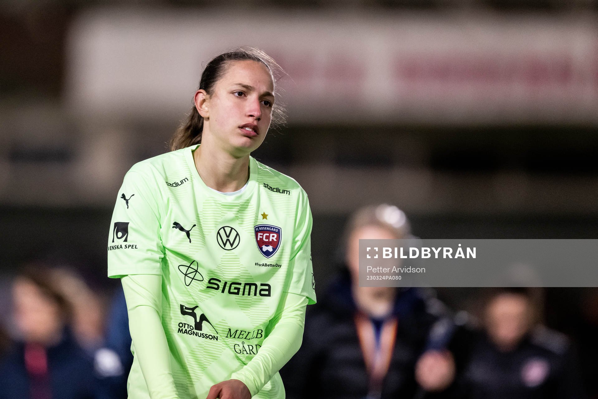 FC Rosengårds målvakt Somea Polozen deppar