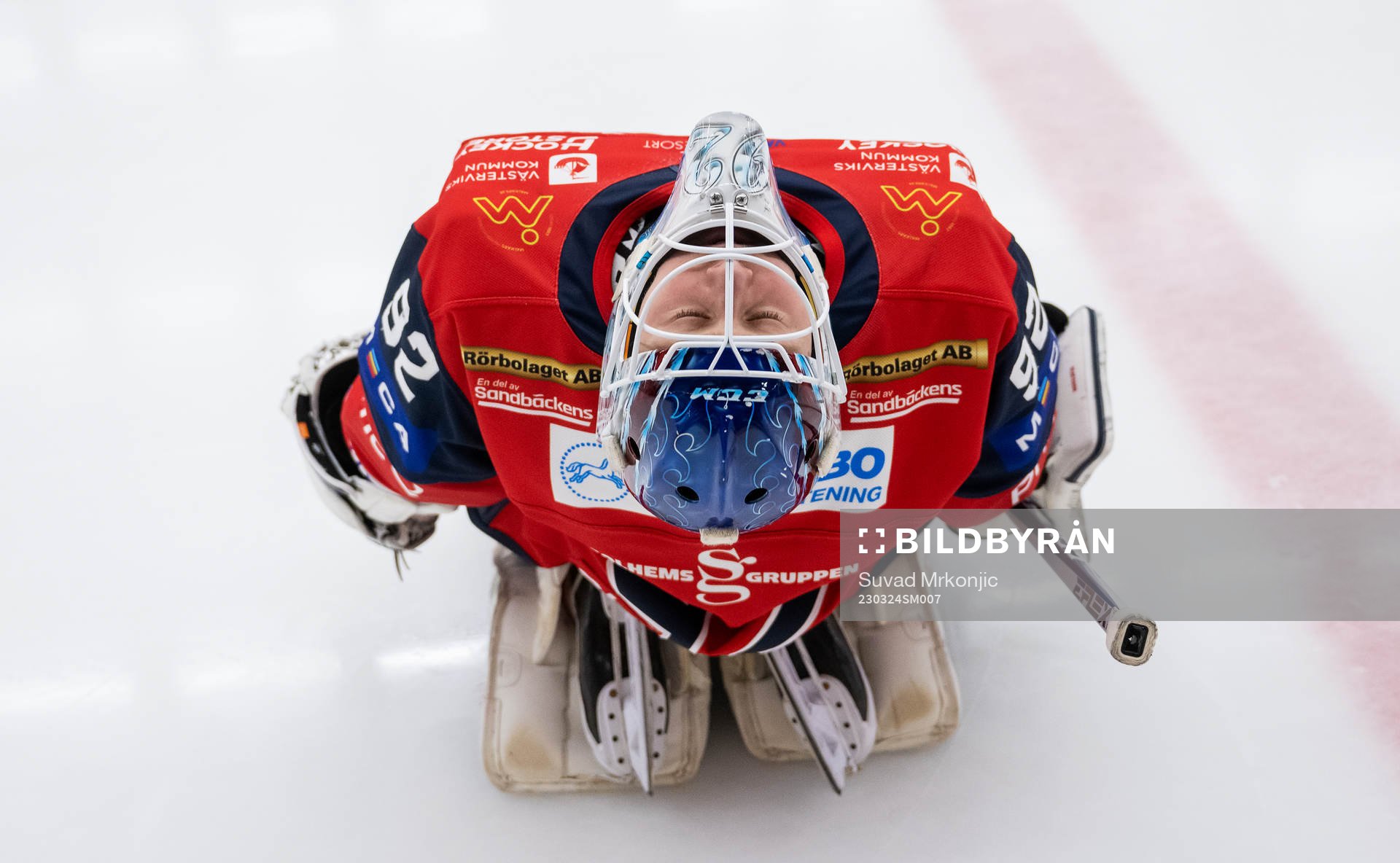Västerviks målvakt Edvin Olofsson