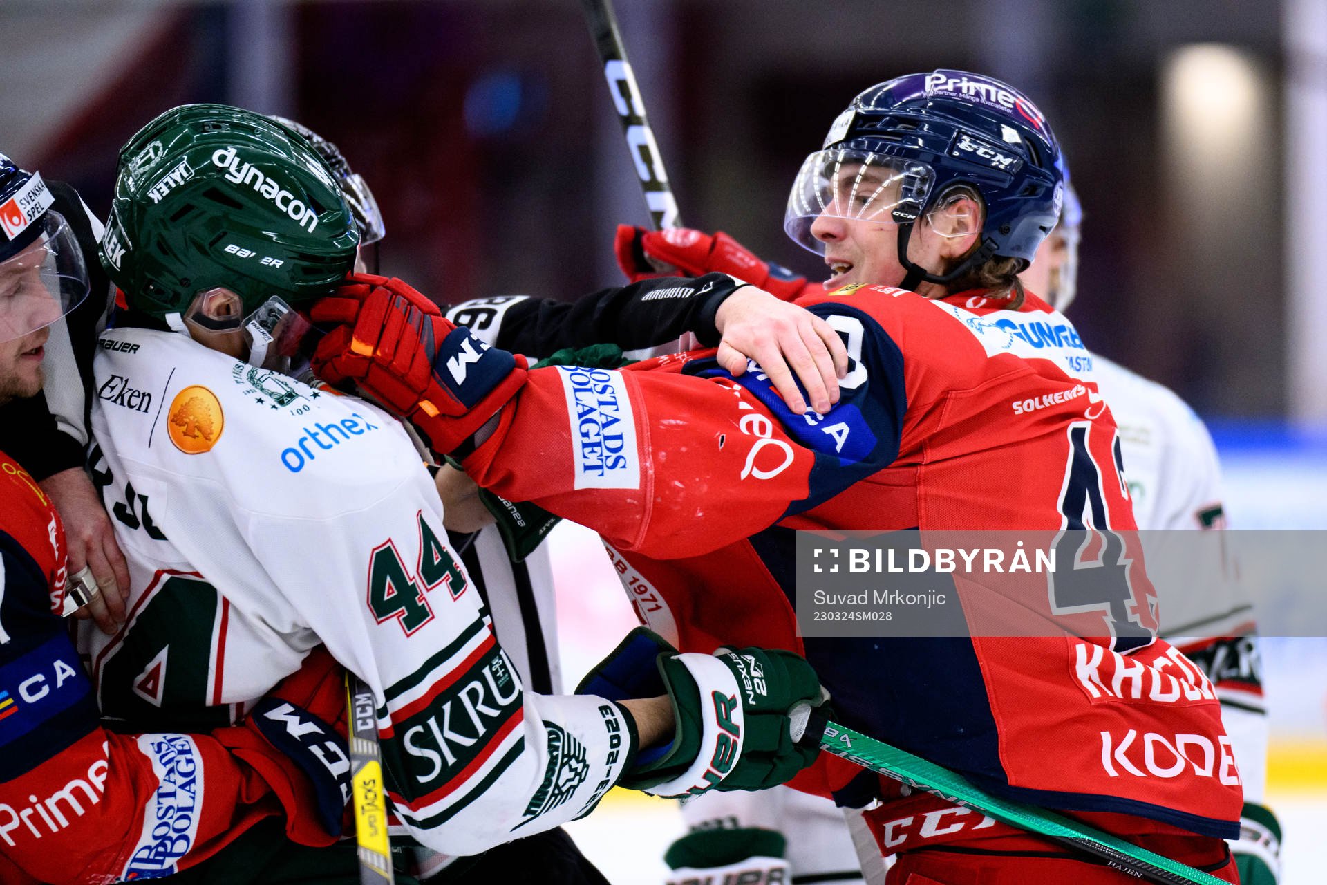 Bråk mellan Tingsryds Jonatan Harju och Västerviks Max