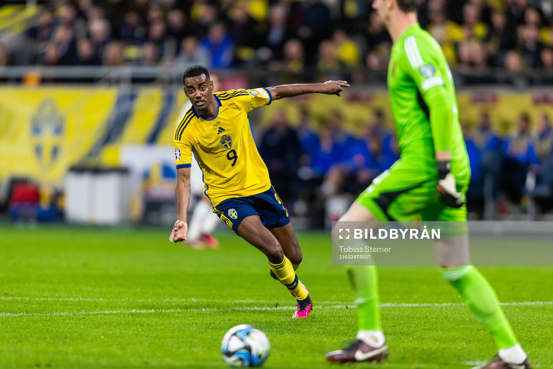 Alexander Isak of Sweden