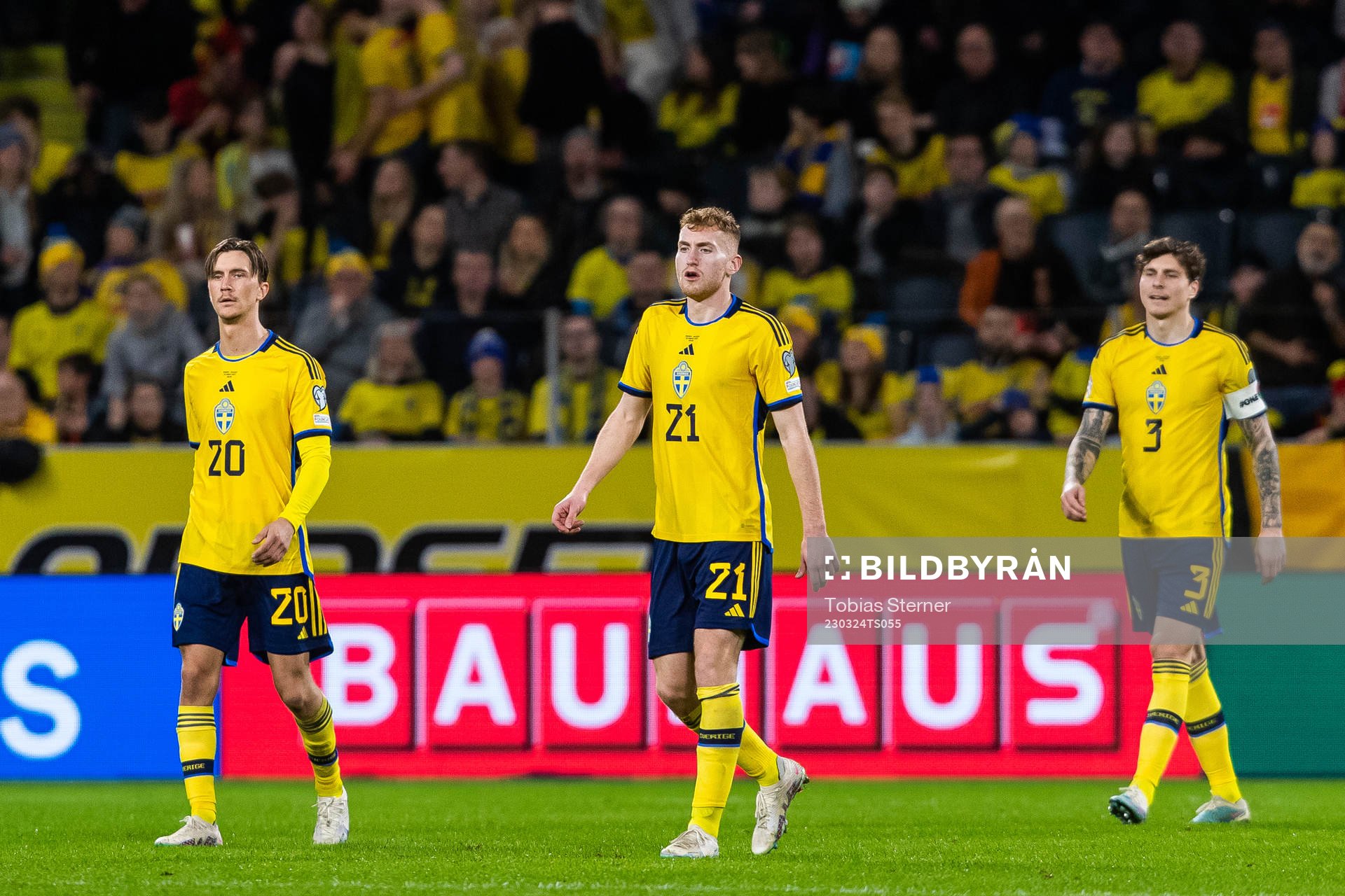 Kristoffer Olsson, Dejan Kulusevski and Victor Nilsson