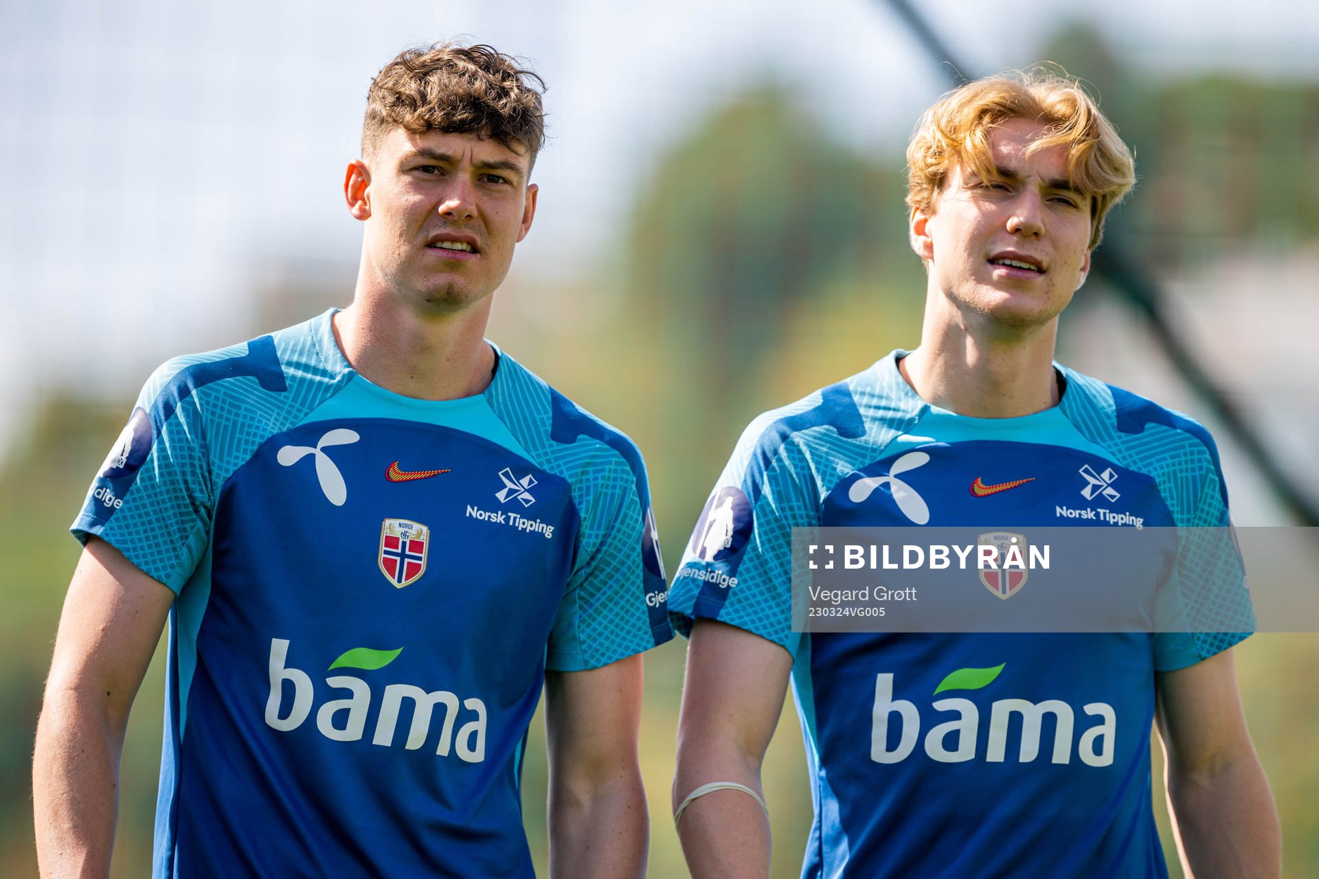 Jørgen Strand Larsen and Kristian Thorstvedt of the