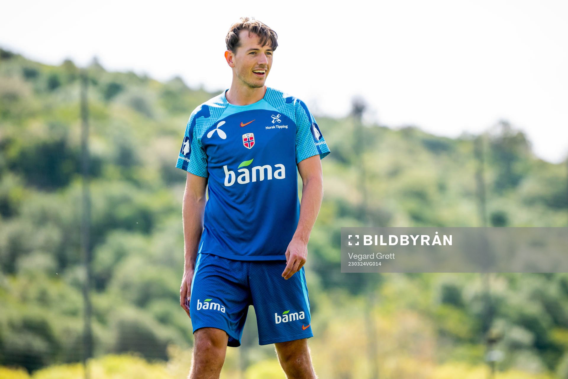 Sander Berge of the Norwegian national football team