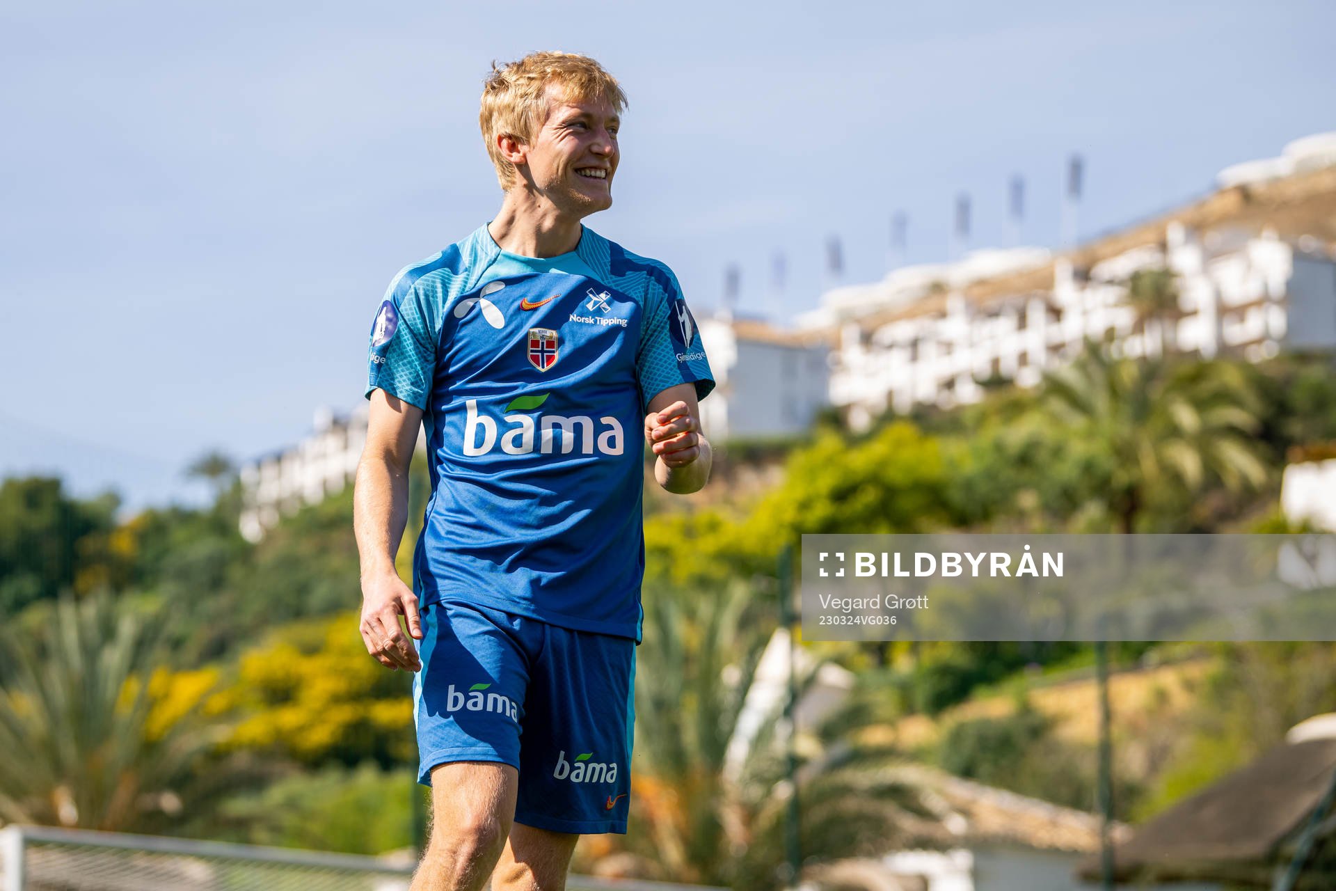 Birger Meling of the Norwegian national football team