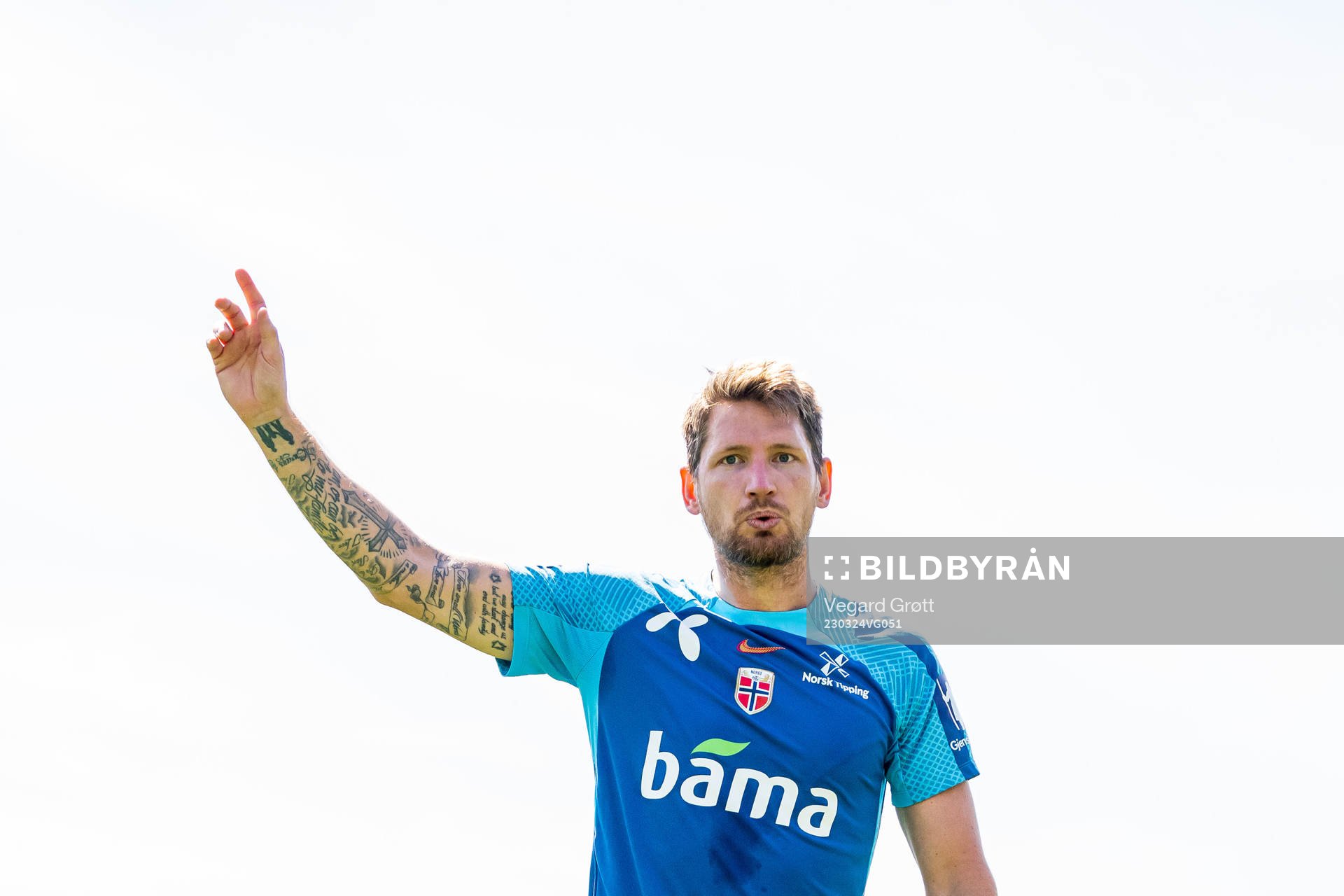 Stefan Strandberg of the Norwegian national football team