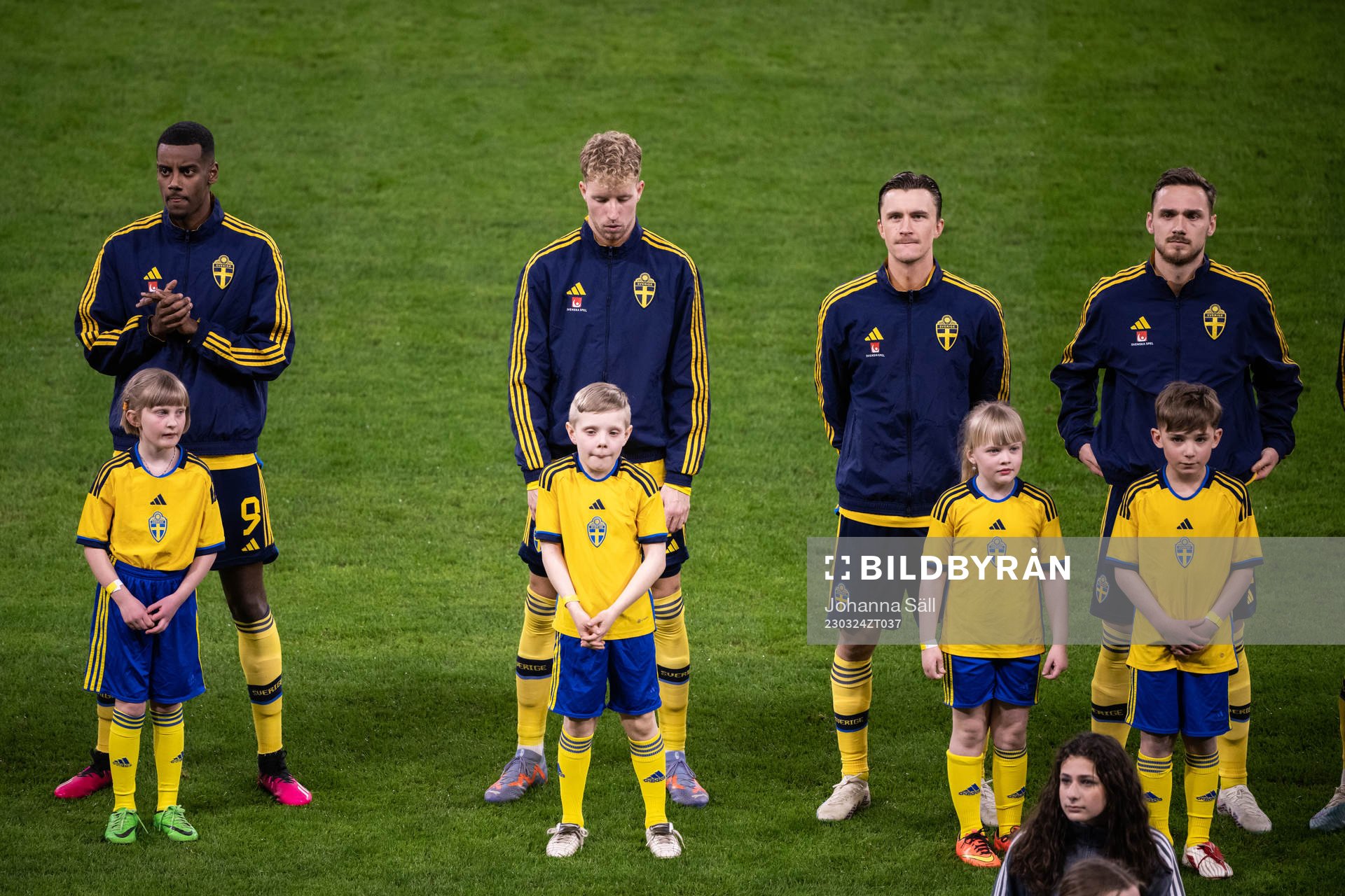 Alexander Isak, Samuel Gustafson, Kristoffer Olsson and