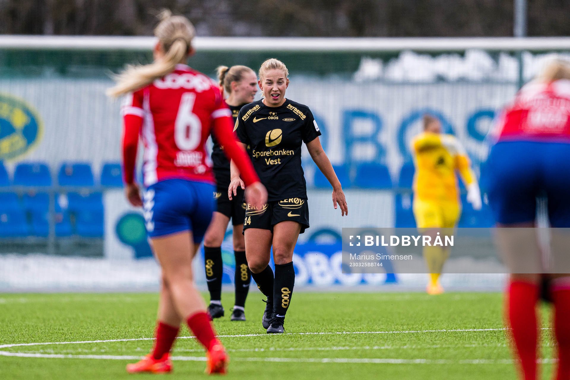 Rikke Bogetveit Nygard of Brann looks dejected