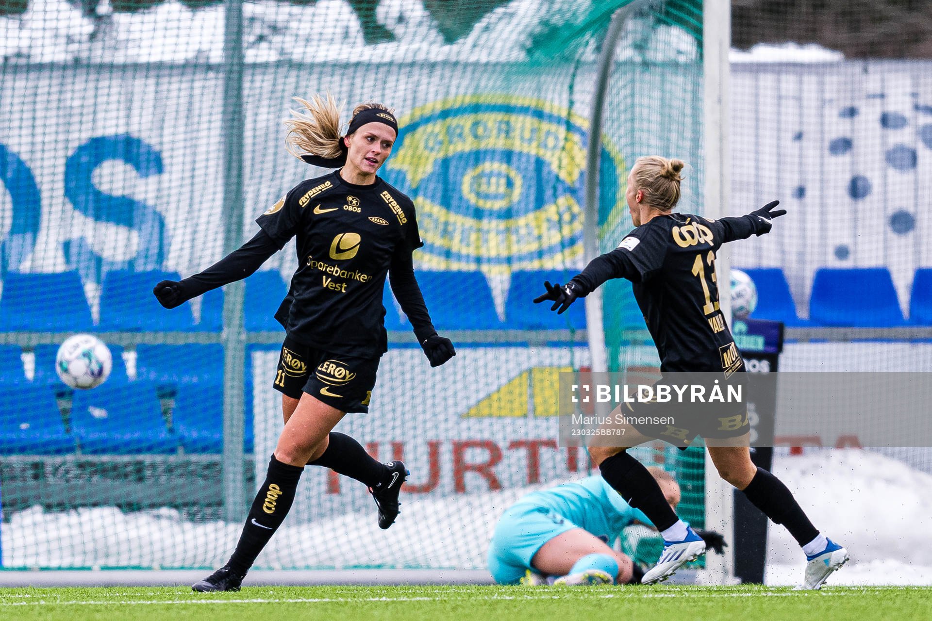 Alyssa Mae Walker of Brann celebrates