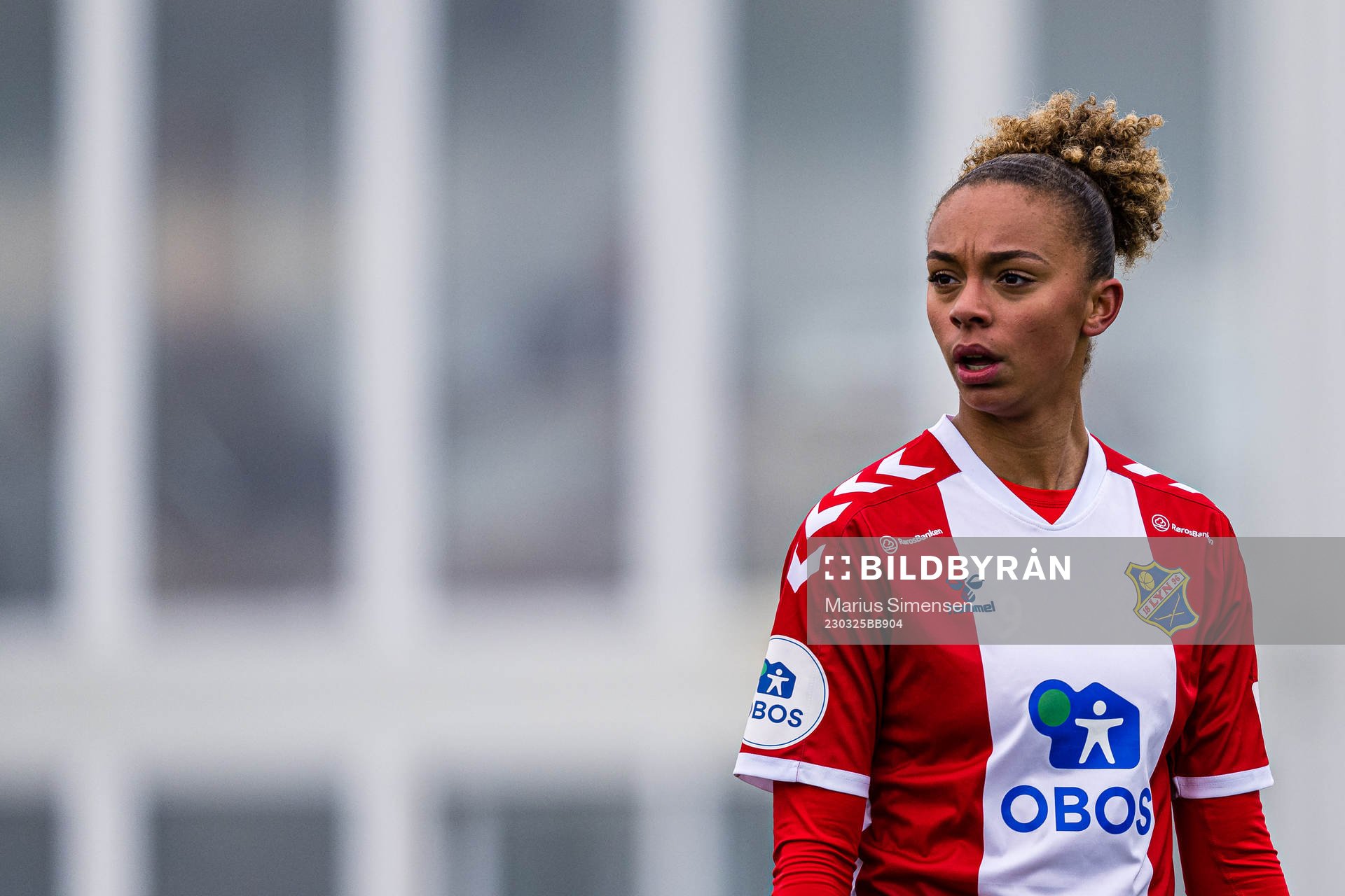 Josefine Birkelund of Lyn during the Toppserien football match between Lyn and Brann on March 25, 2023 in Oslo.