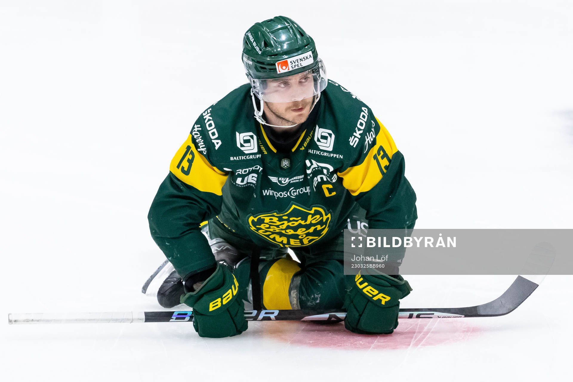 Björklövens Fredric Andersson innan kvartsfinal sex i