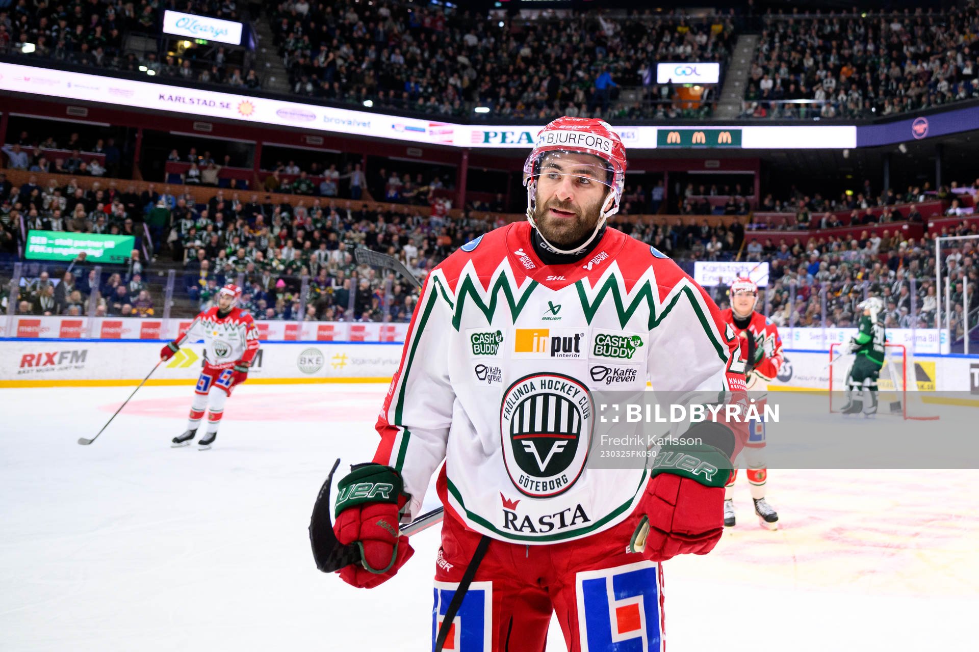 Frölundas Anthony Greco jublar
