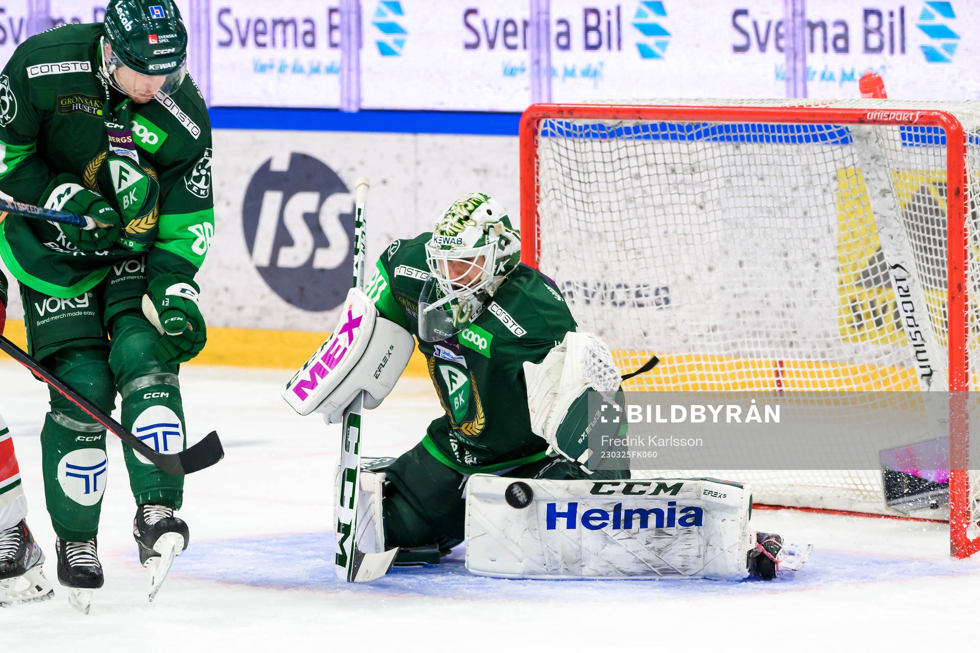 Färjestads målvakt Matthew Tomkins